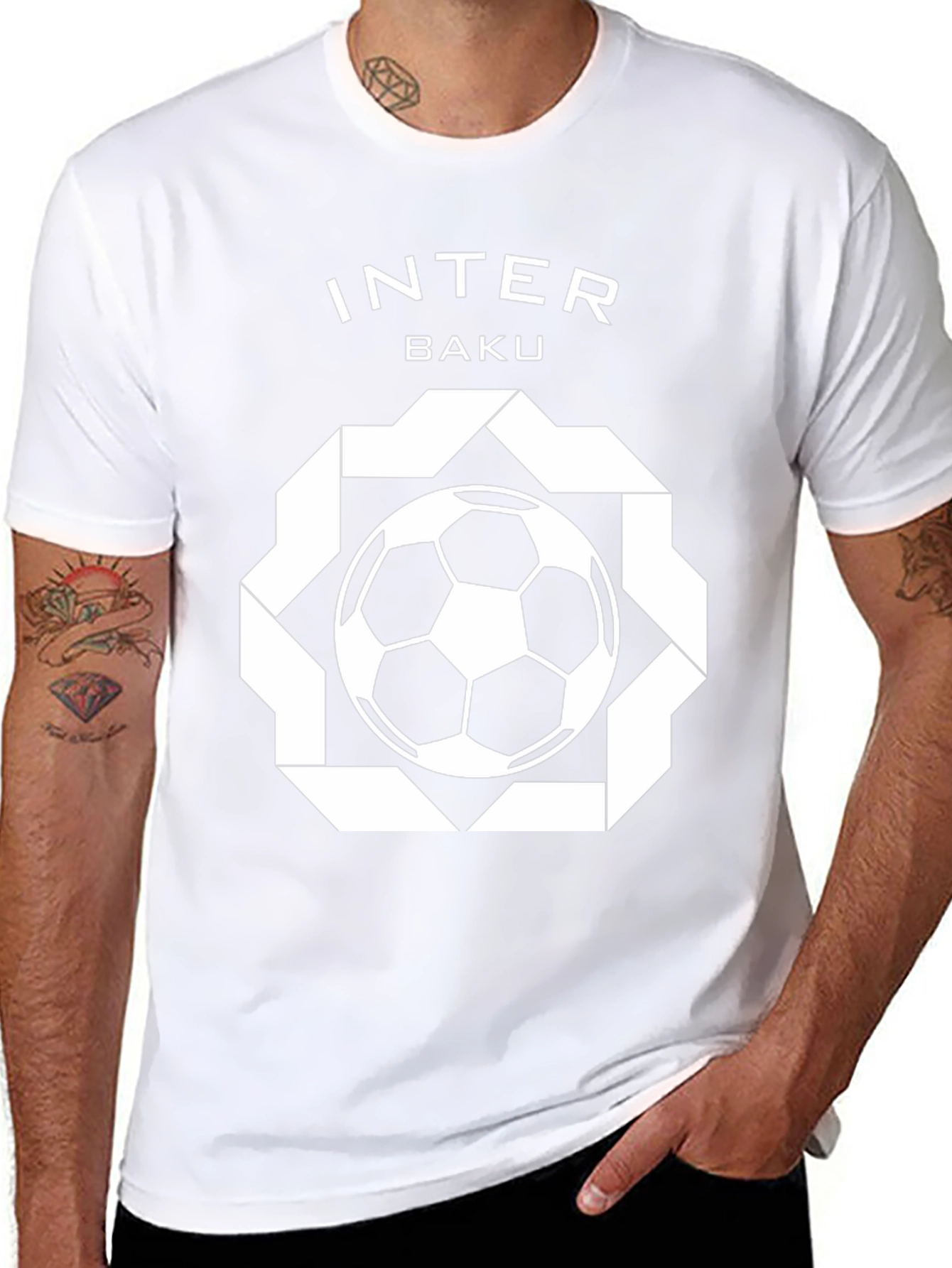 Inter Baku Graphic T-Shirt - Black Soccer Tee