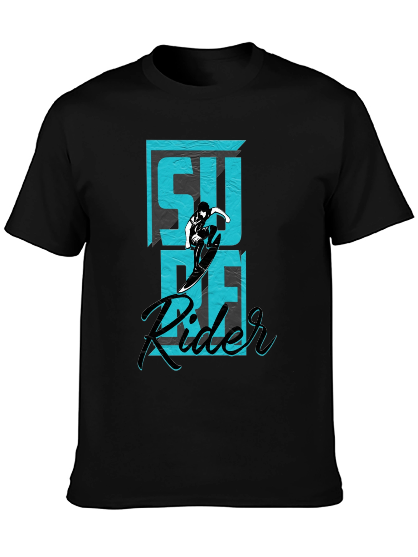 Surf Rider Graphic Tee - Black