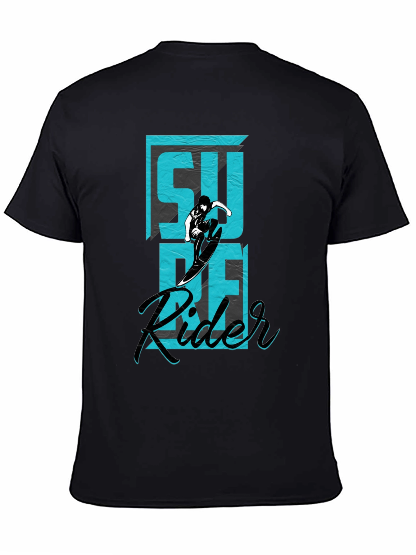 Surf Rider Graphic Tee - Black