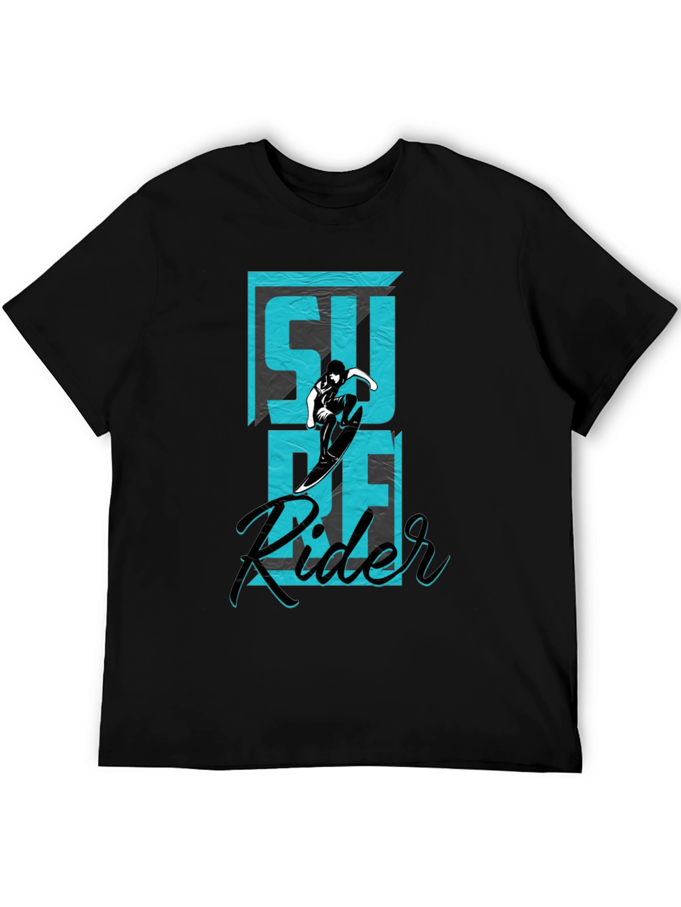 Surf Rider Graphic Tee - Black