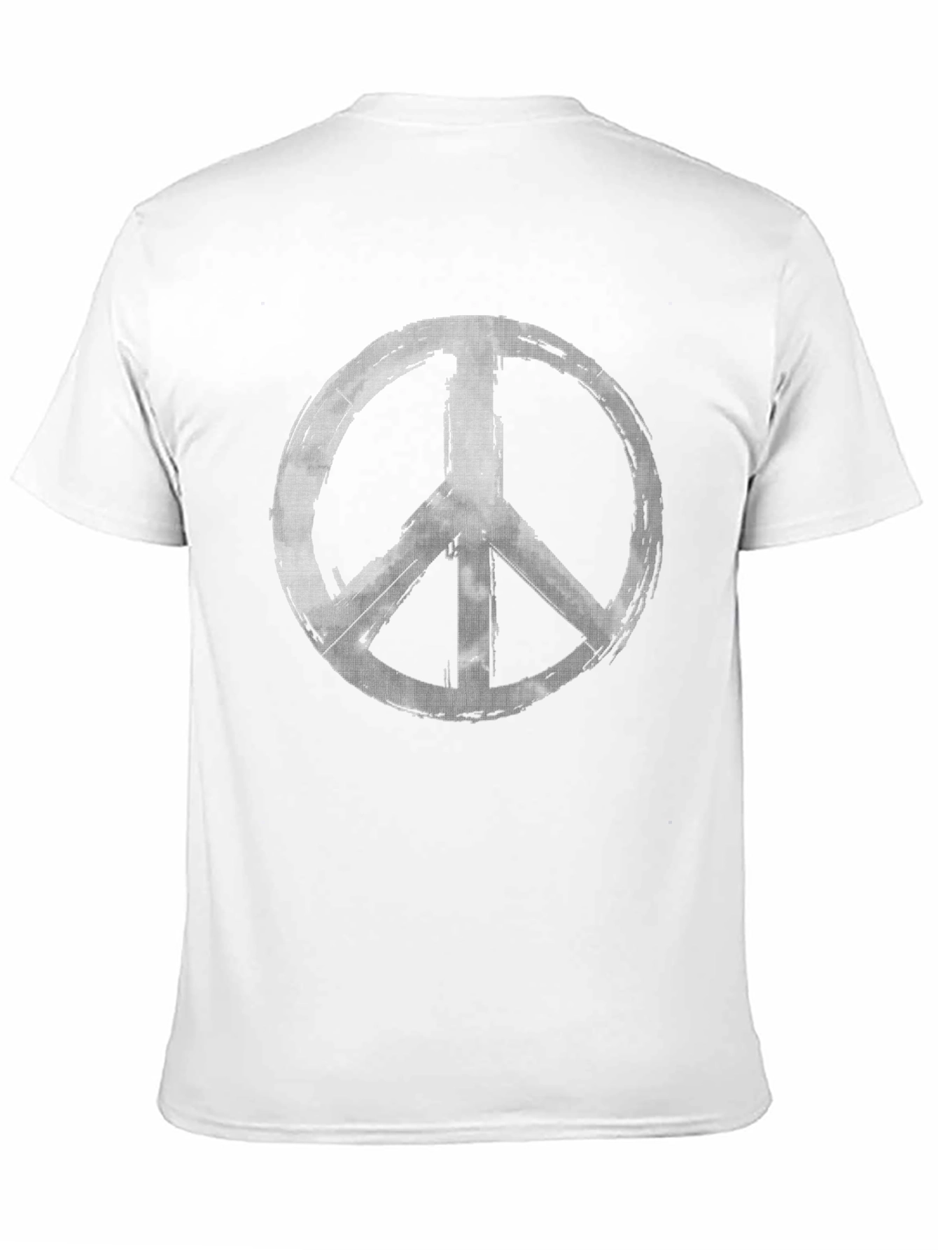Peace Sign Graphic Tee - Grunge Style Black T-Shirt
