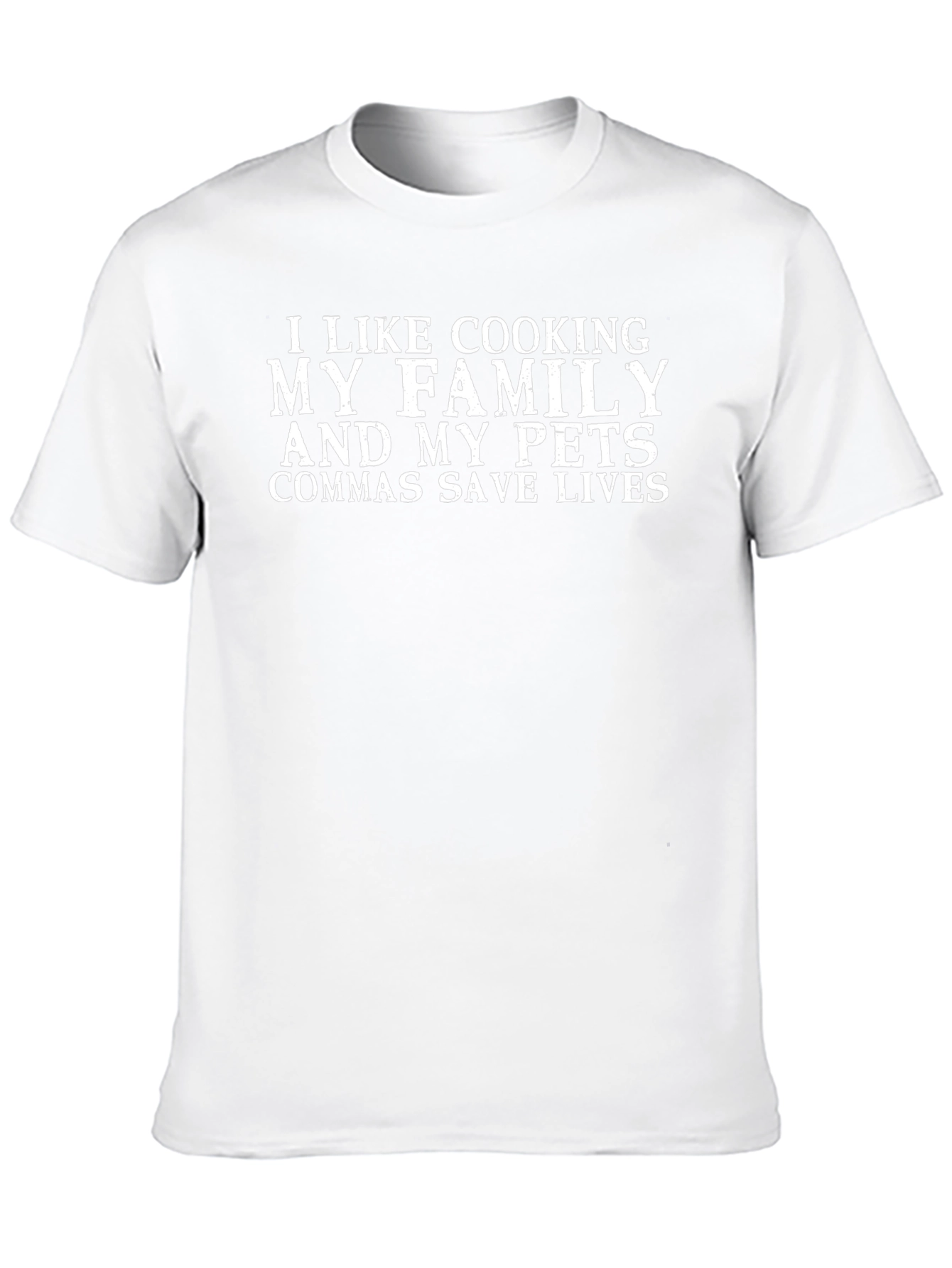 Funny Grammar T-Shirt: Commas Save Lives