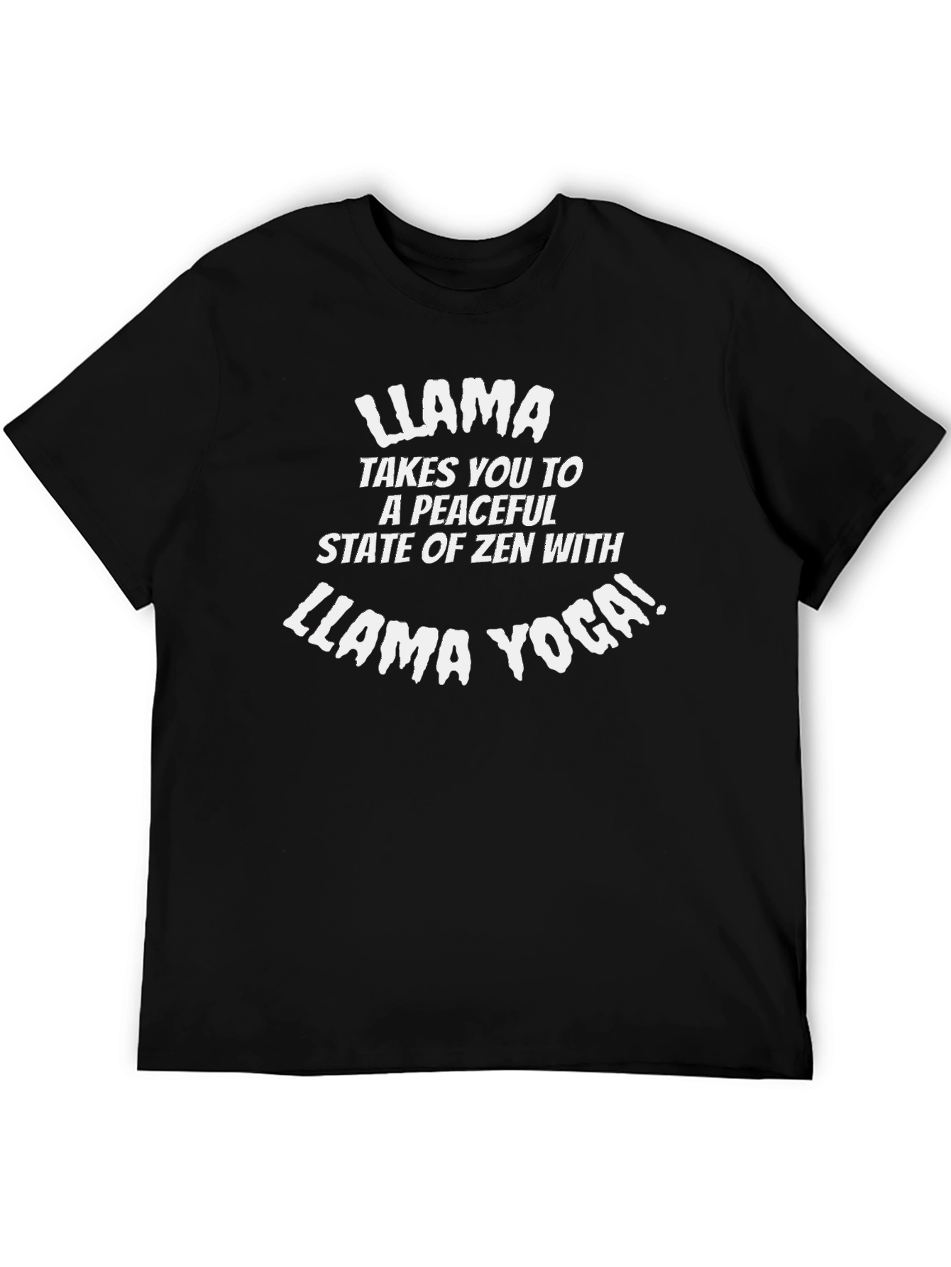 Llama Yoga T-Shirt: Peaceful Zen Cotton Tee