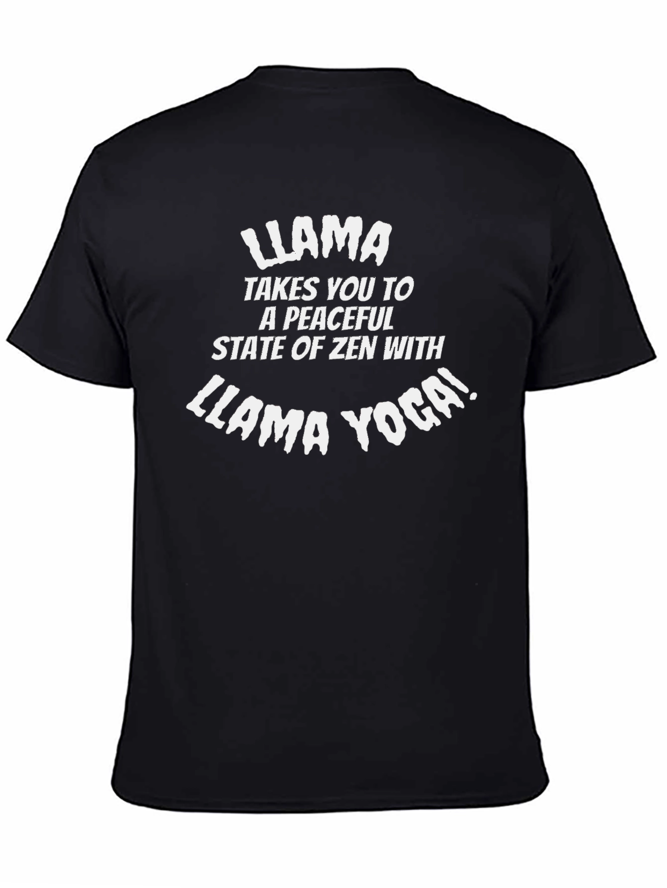 Llama Yoga T-Shirt: Peaceful Zen Cotton Tee
