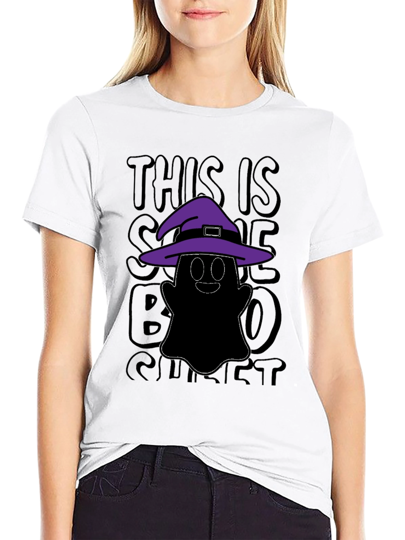 Spooky Cute Ghost T-Shirt Halloween