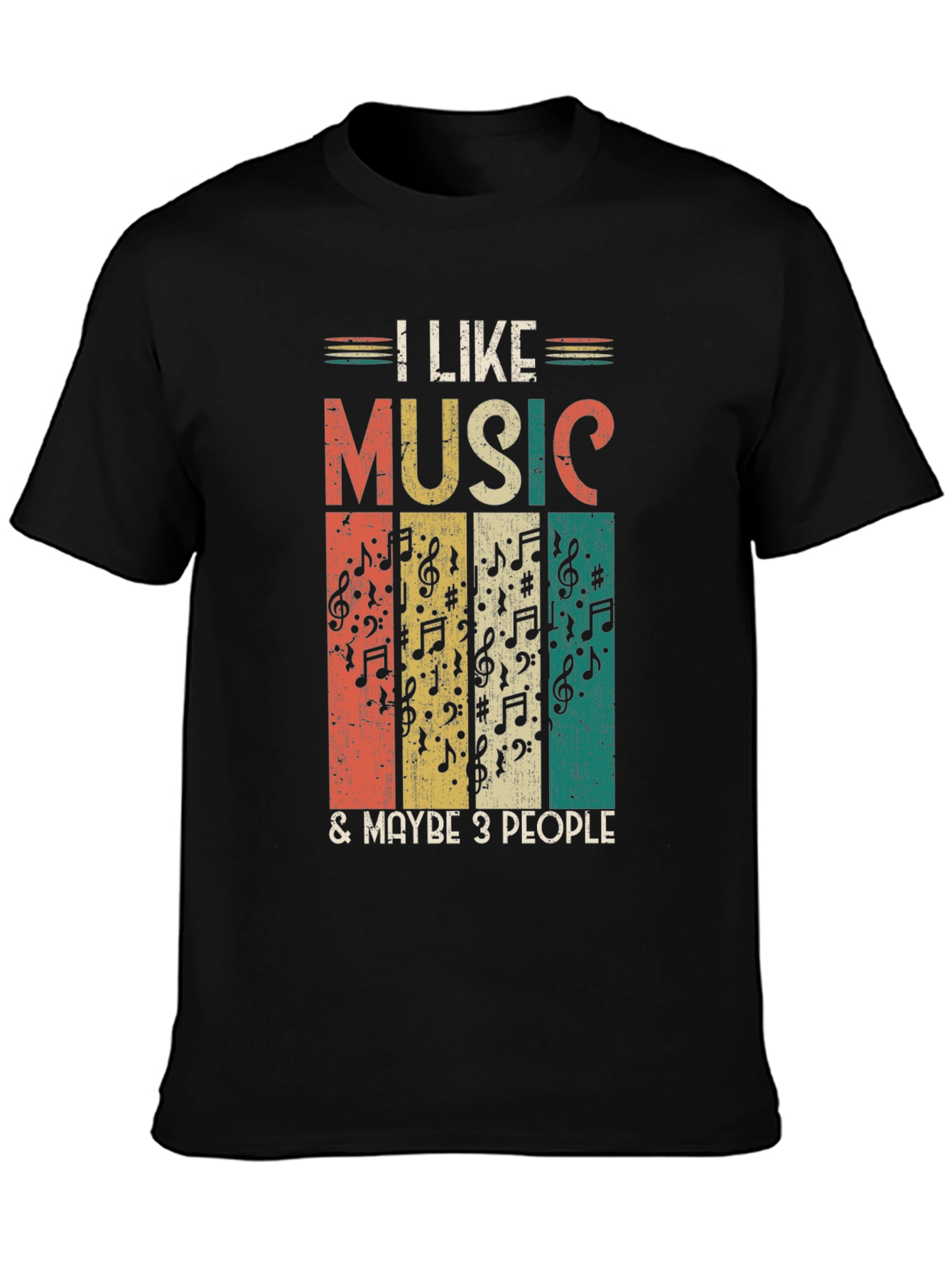 I Like Music & Maybe 3 People Graphic Tee
