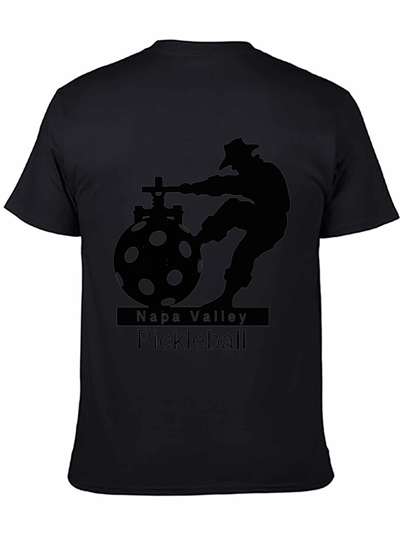 Napa Valley Pickleball Black T-Shirt