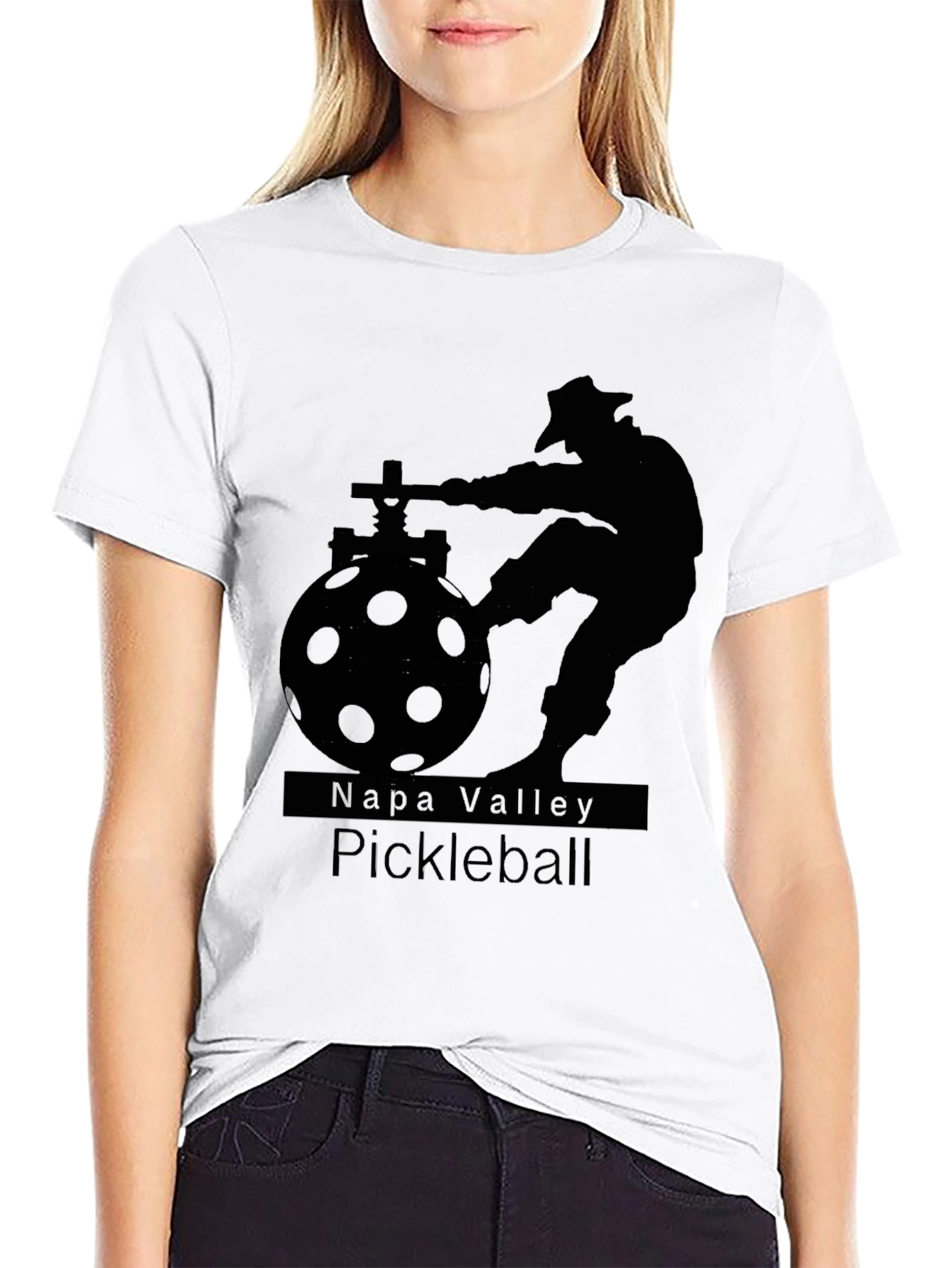Napa Valley Pickleball Black T-Shirt