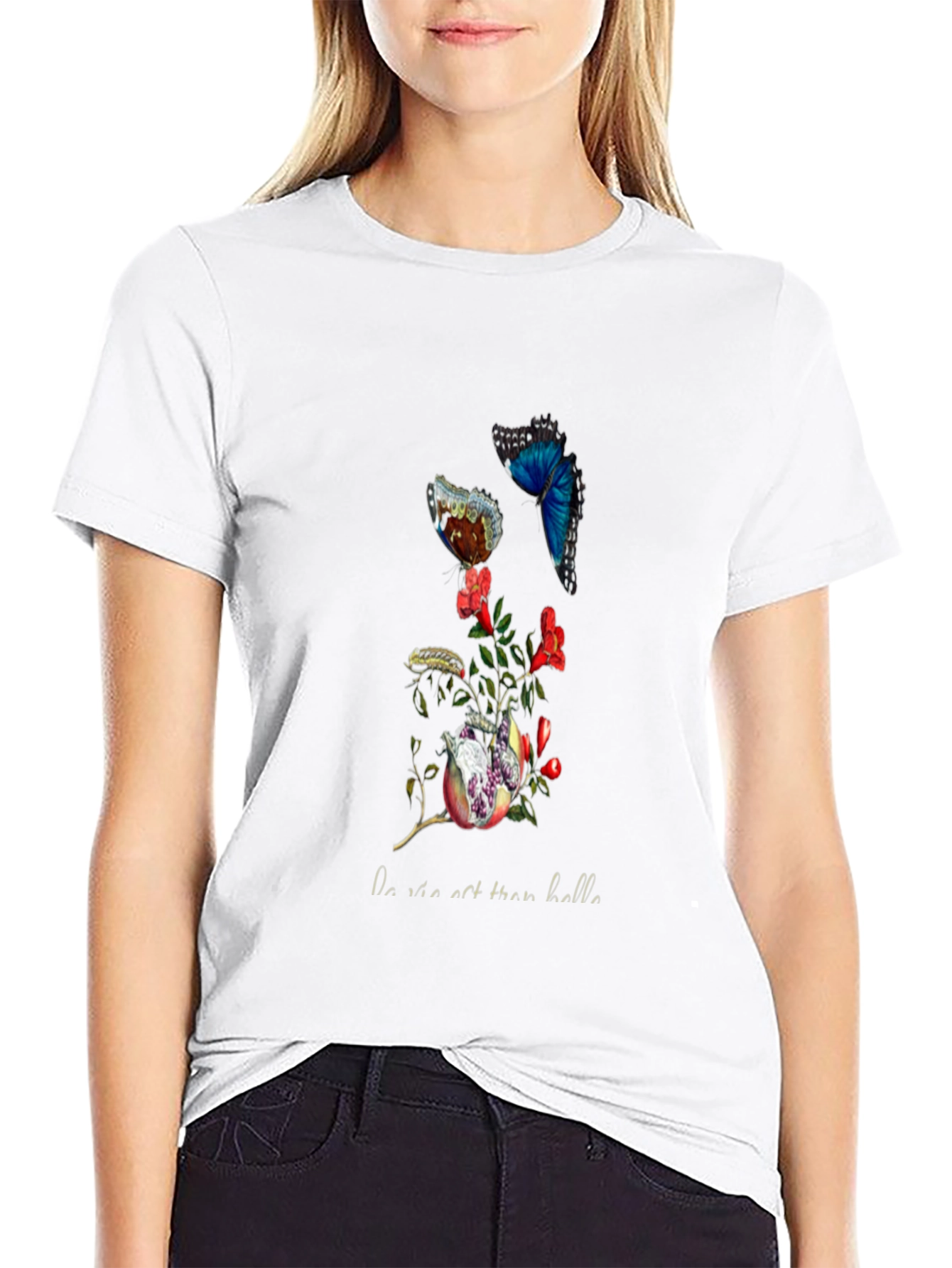 Butterfly & Pomegranate Graphic Tee