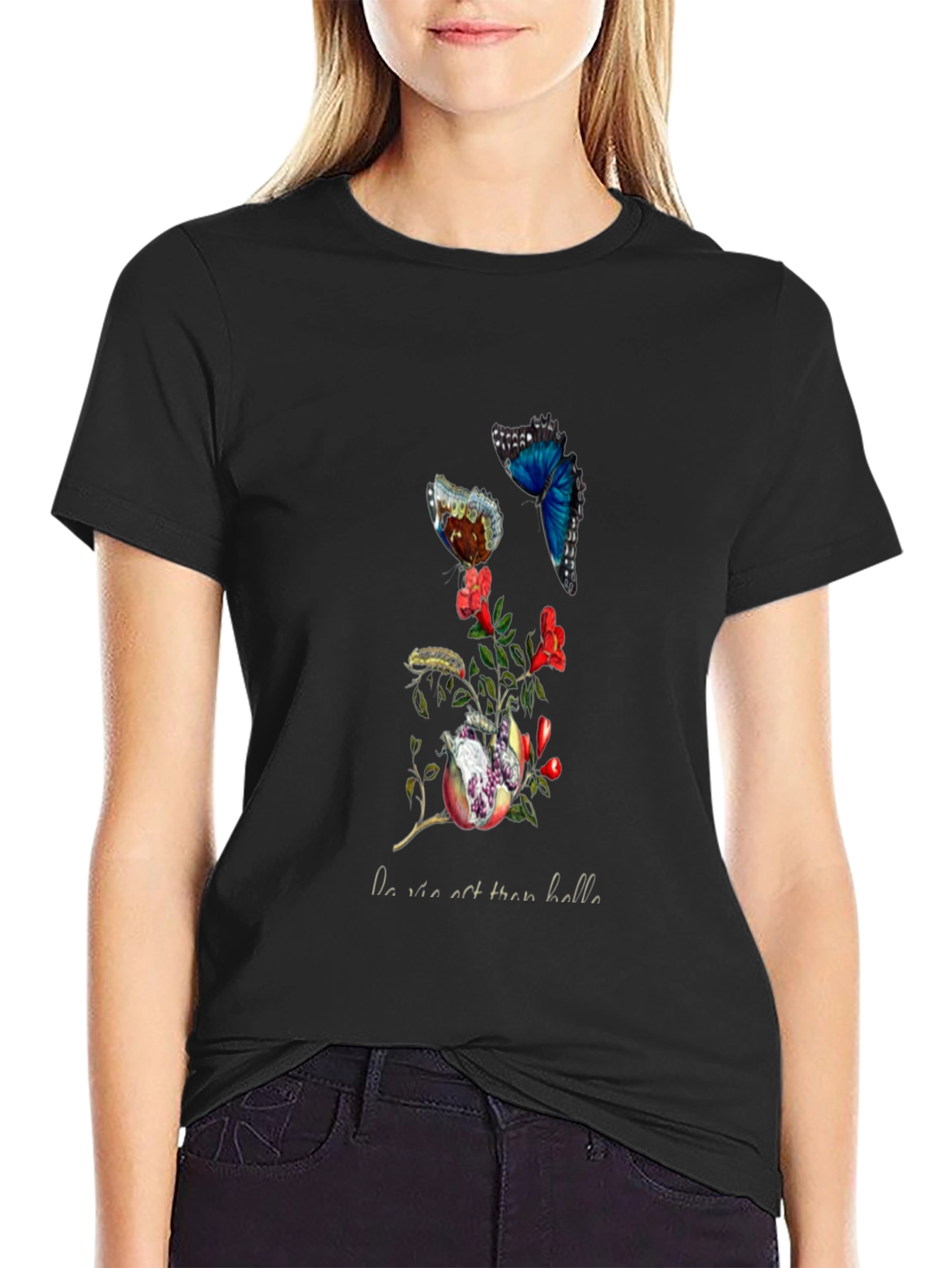 Butterfly & Pomegranate Graphic Tee