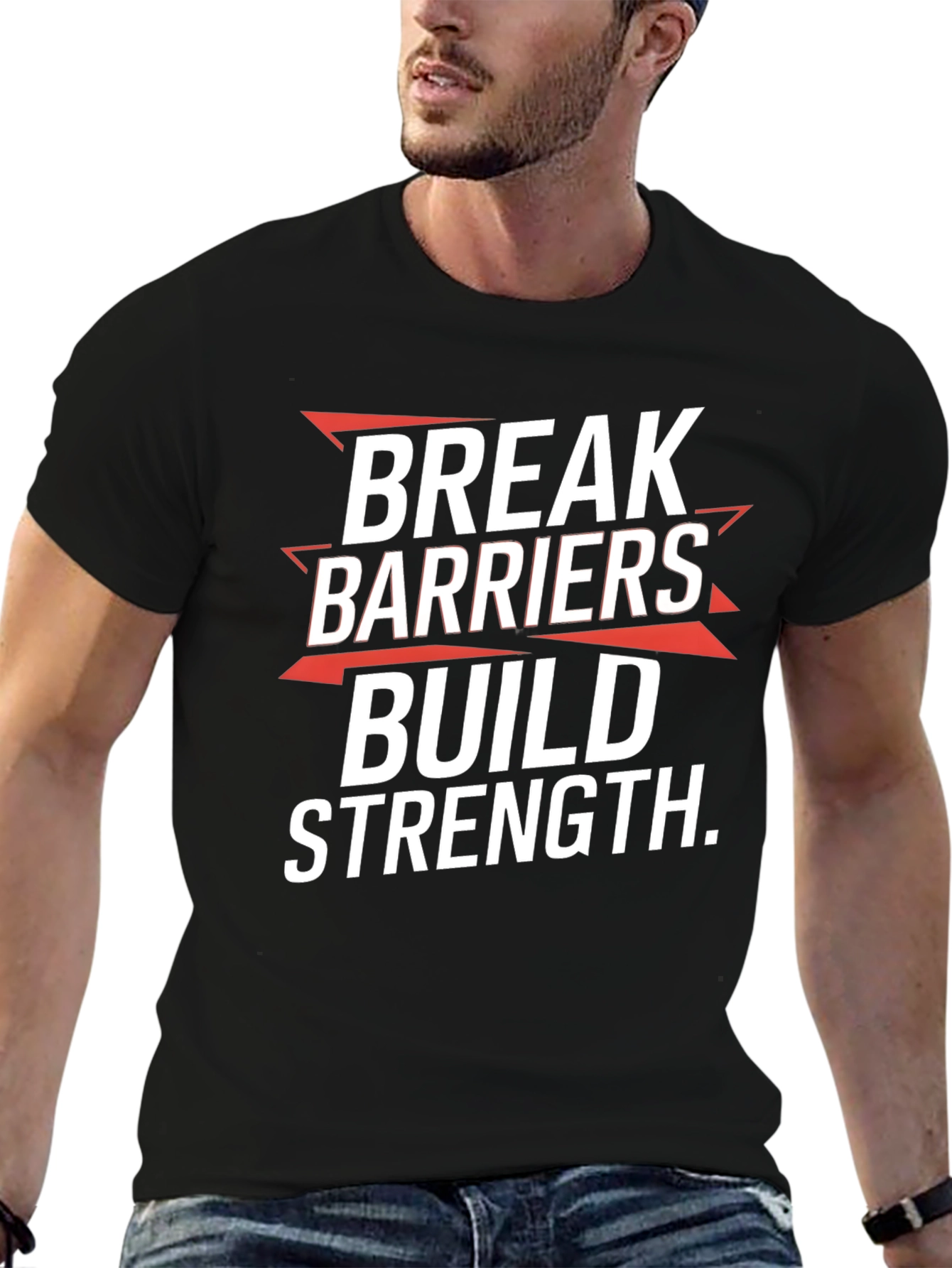 Break Barriers Build Strength Graphic Tee