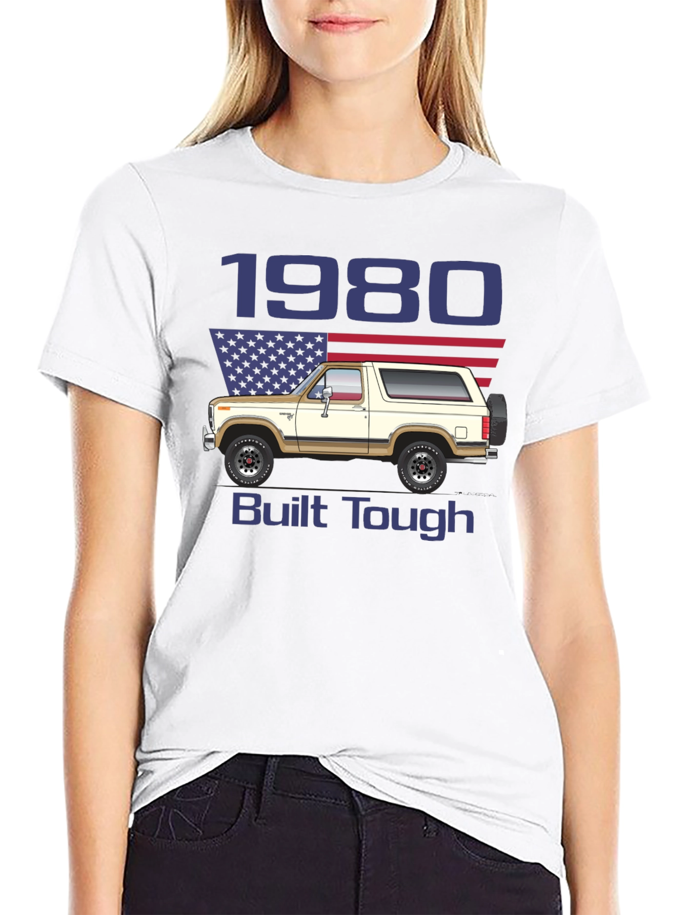1980 Built Tough Bronco T-Shirt