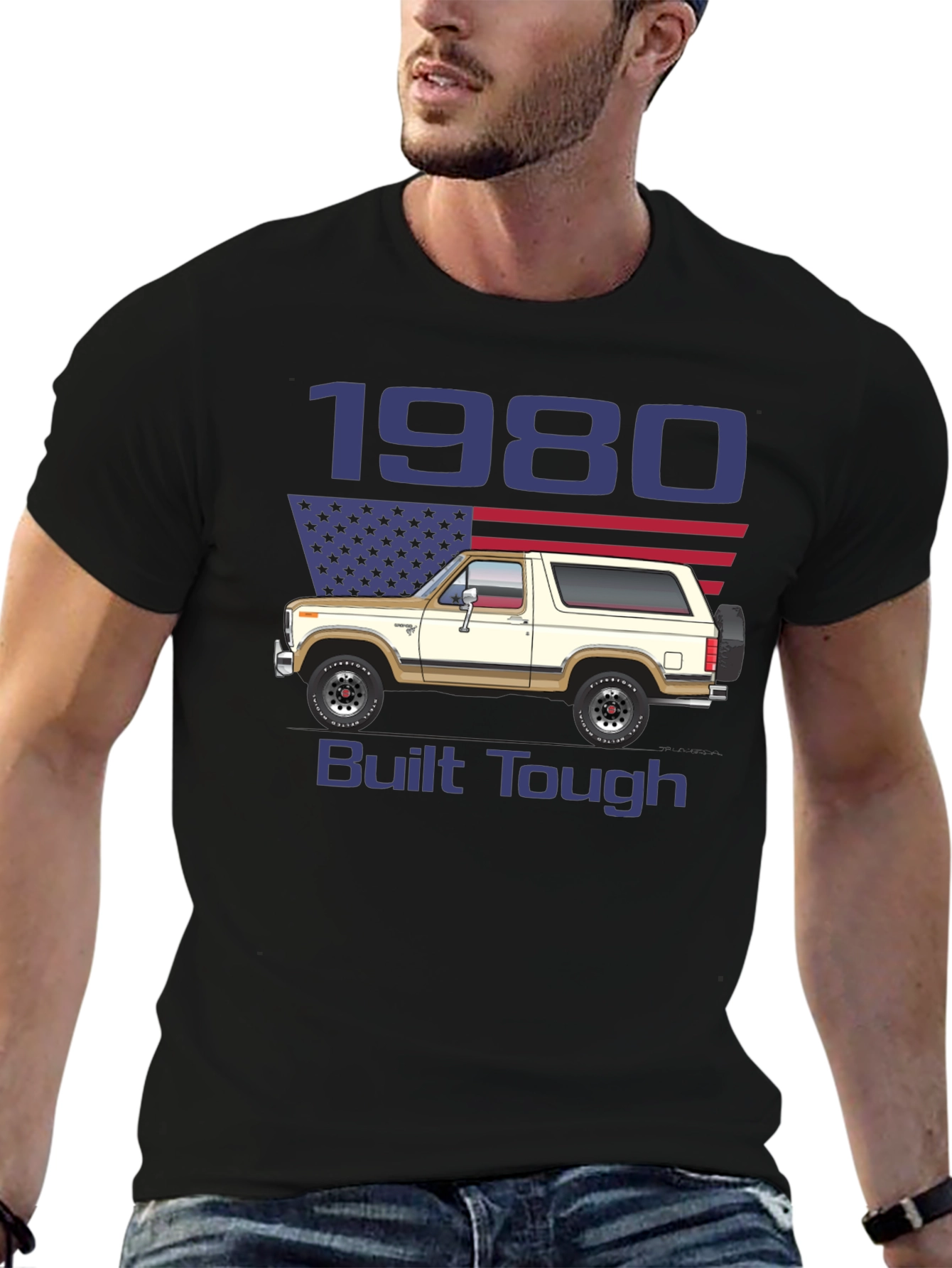 1980 Built Tough Bronco T-Shirt