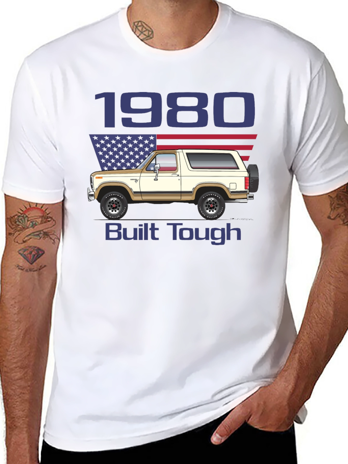 1980 Built Tough Bronco T-Shirt