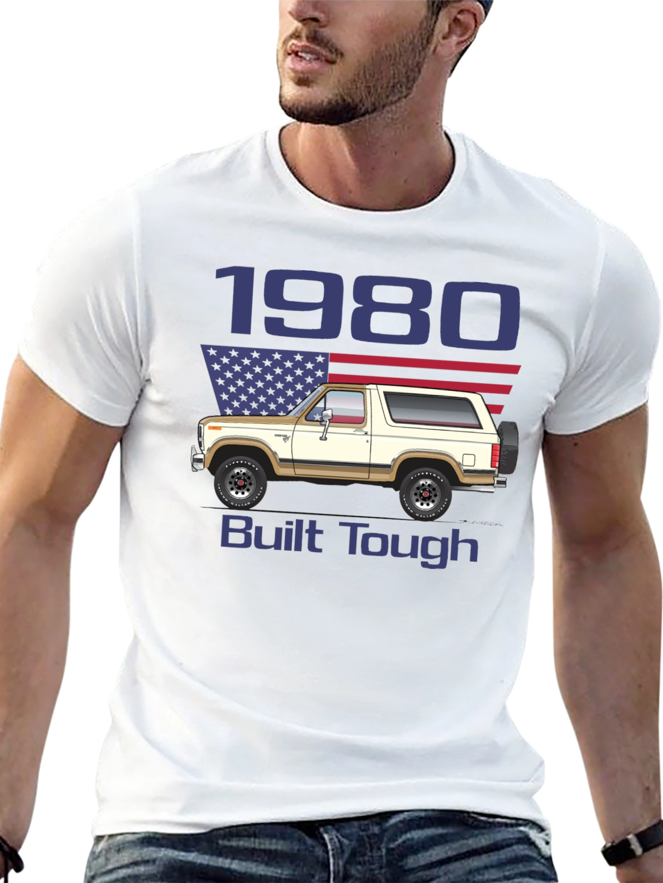 1980 Built Tough Bronco T-Shirt