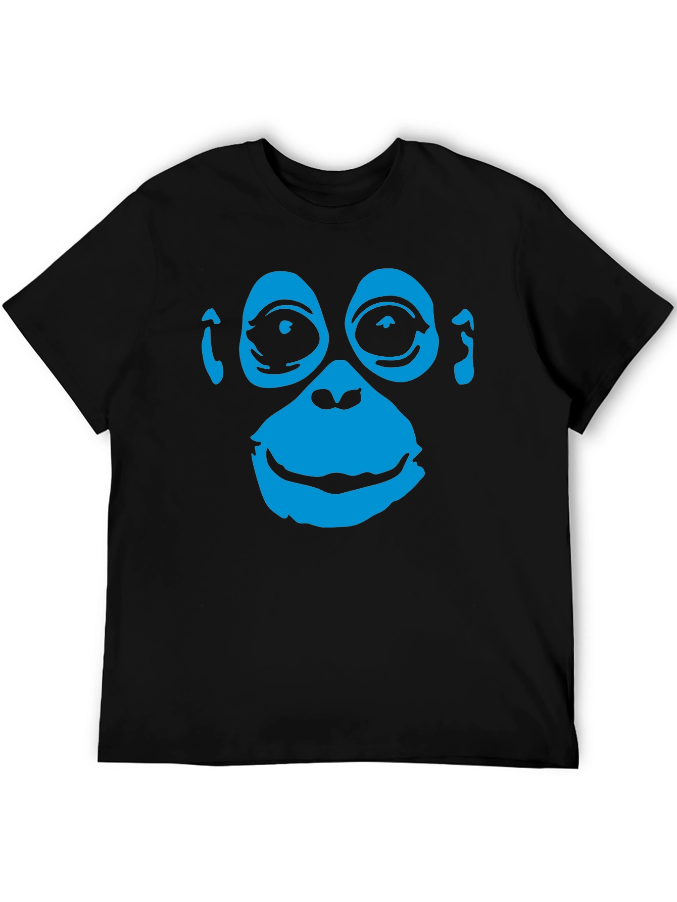 Monkey Face Graphic Tee - Black