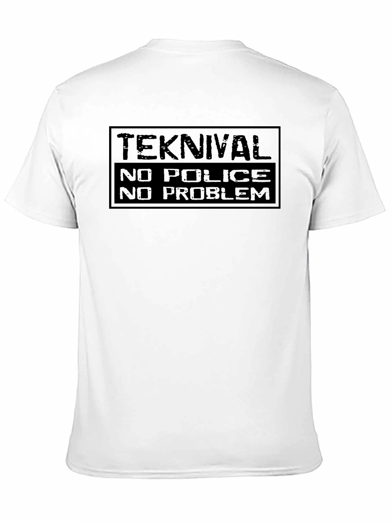 Teknival No Police No Problem Black T-Shirt
