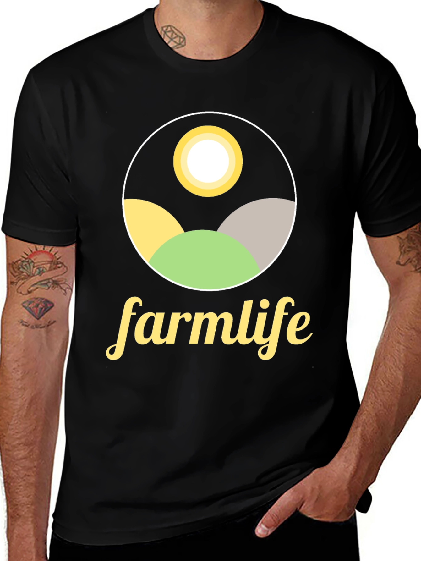 Farm Life Graphic Tee - Classic Black T-Shirt