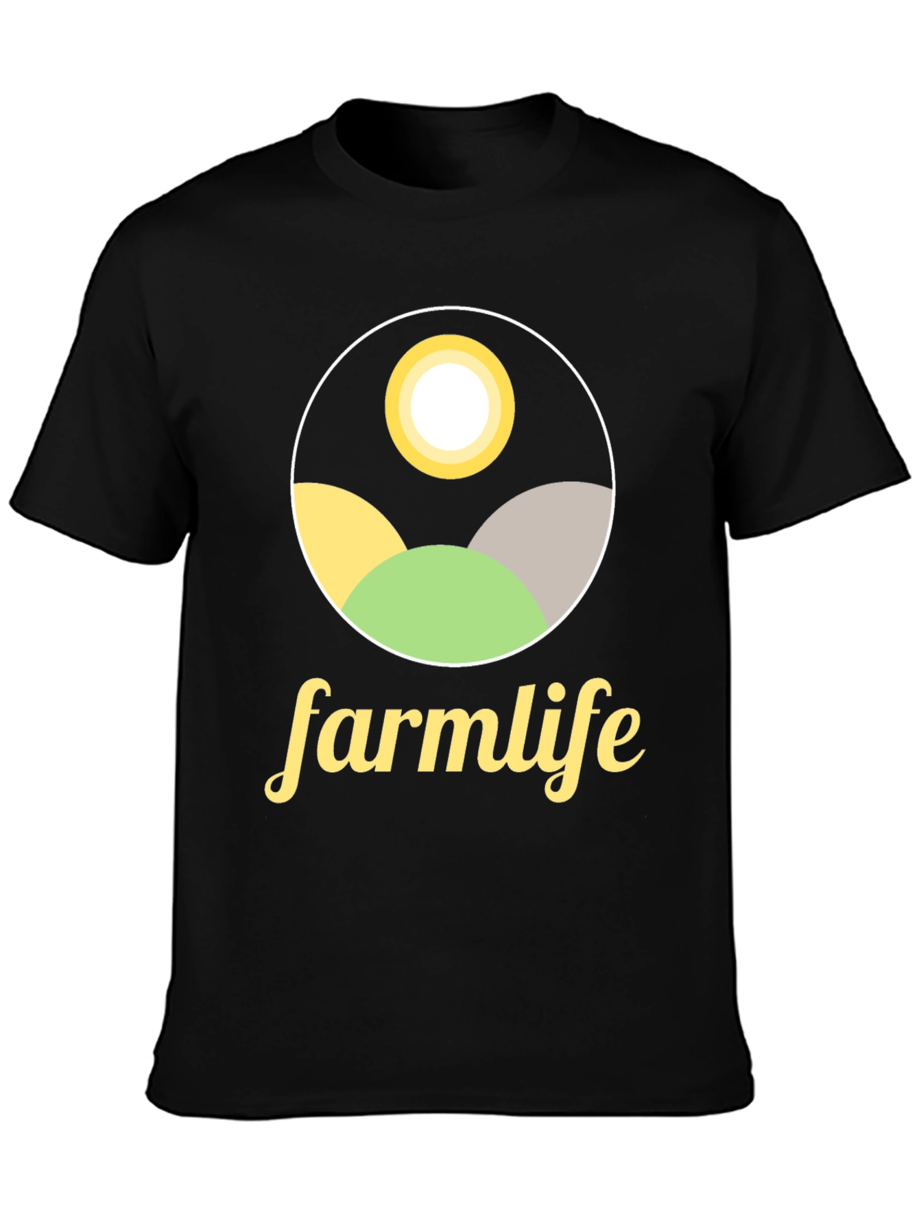 Farm Life Graphic Tee - Classic Black T-Shirt