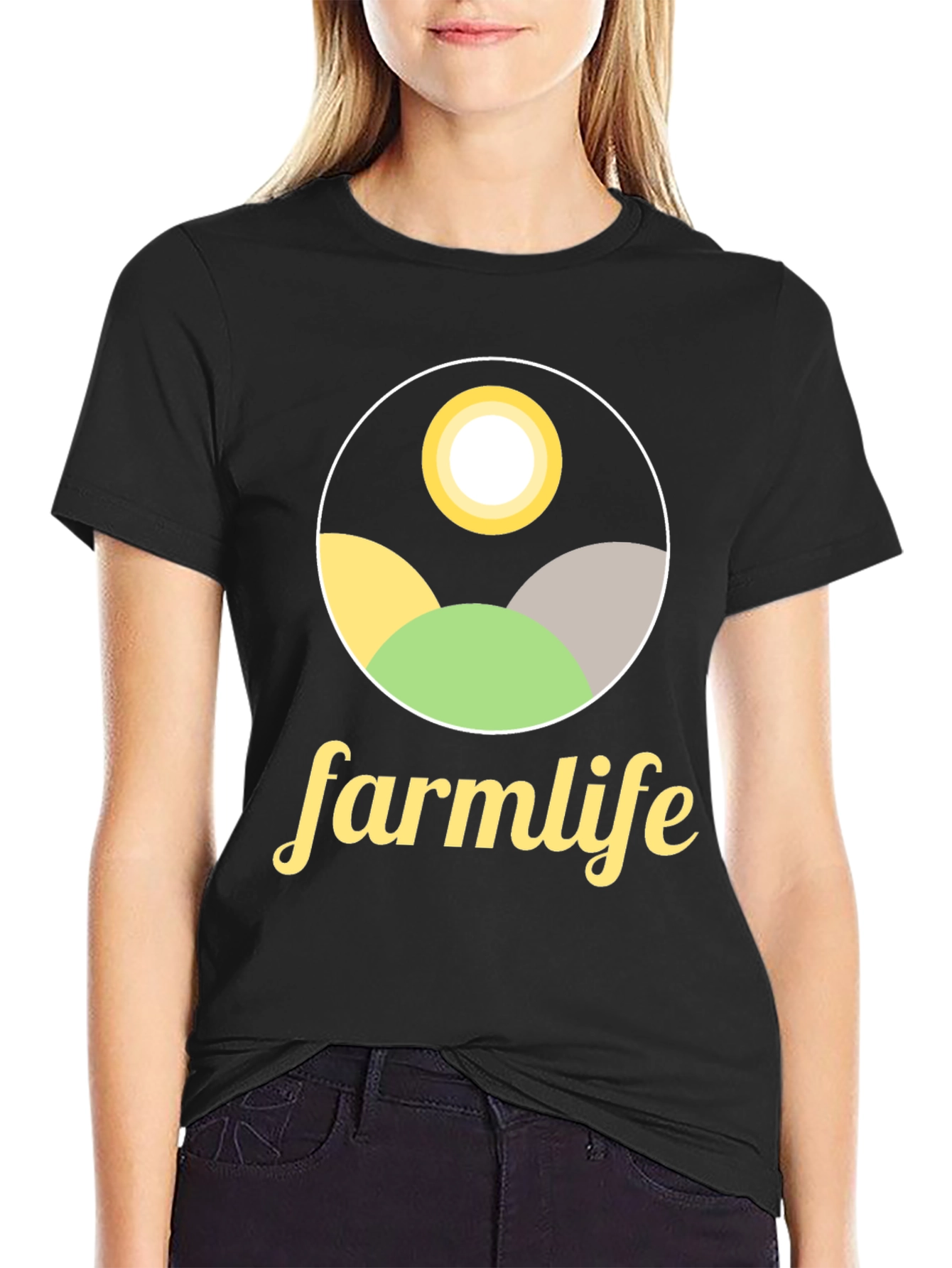 Farm Life Graphic Tee - Classic Black T-Shirt