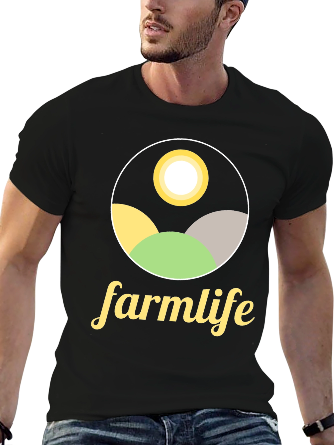 Farm Life Graphic Tee - Classic Black T-Shirt