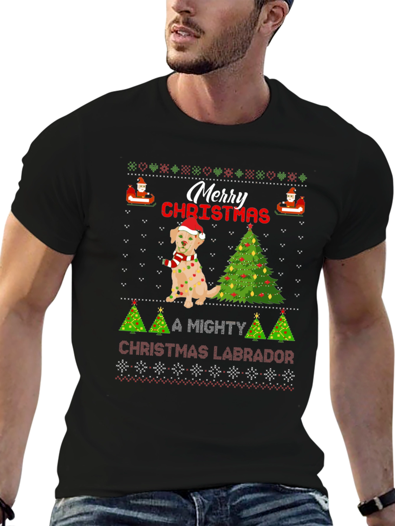 Merry Christmas Labrador T-Shirt