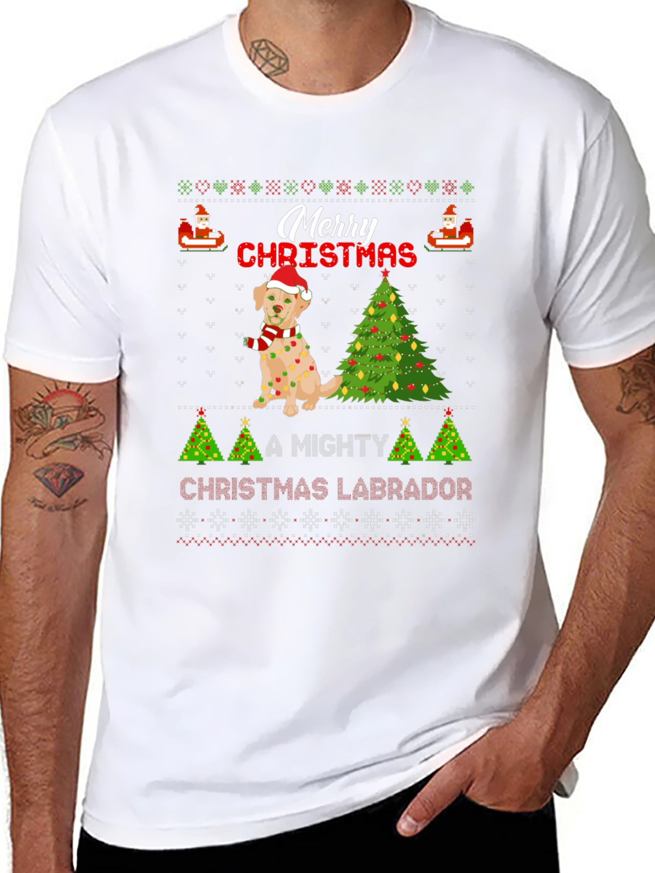 Merry Christmas Labrador T-Shirt