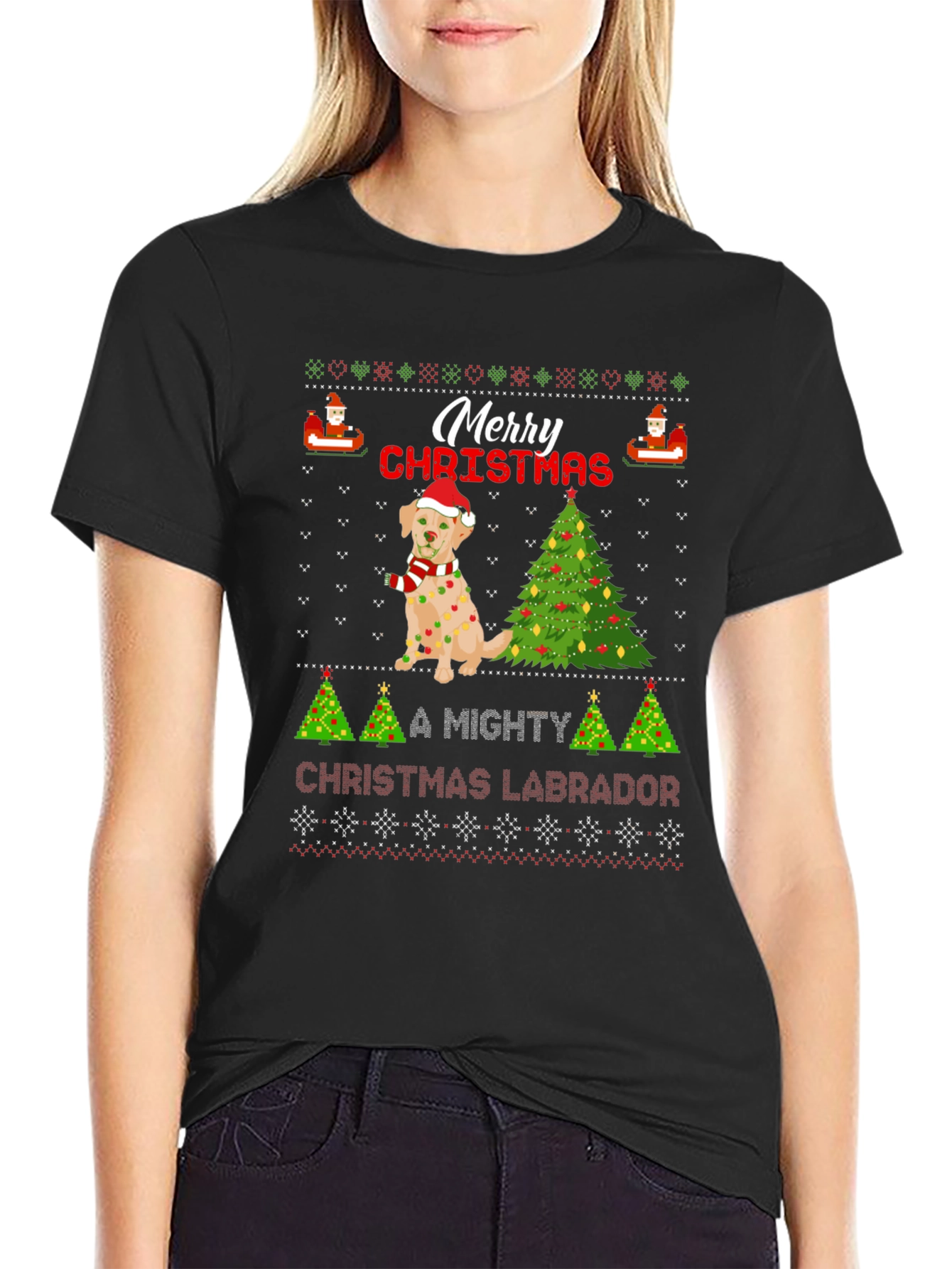 Merry Christmas Labrador T-Shirt
