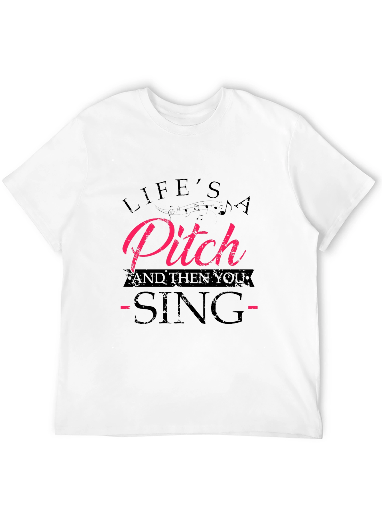 Lifes a Pitch T-Shirt - Funny Music Tee