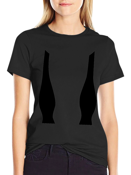 Black Graphic Tee - Modern Abstract Design