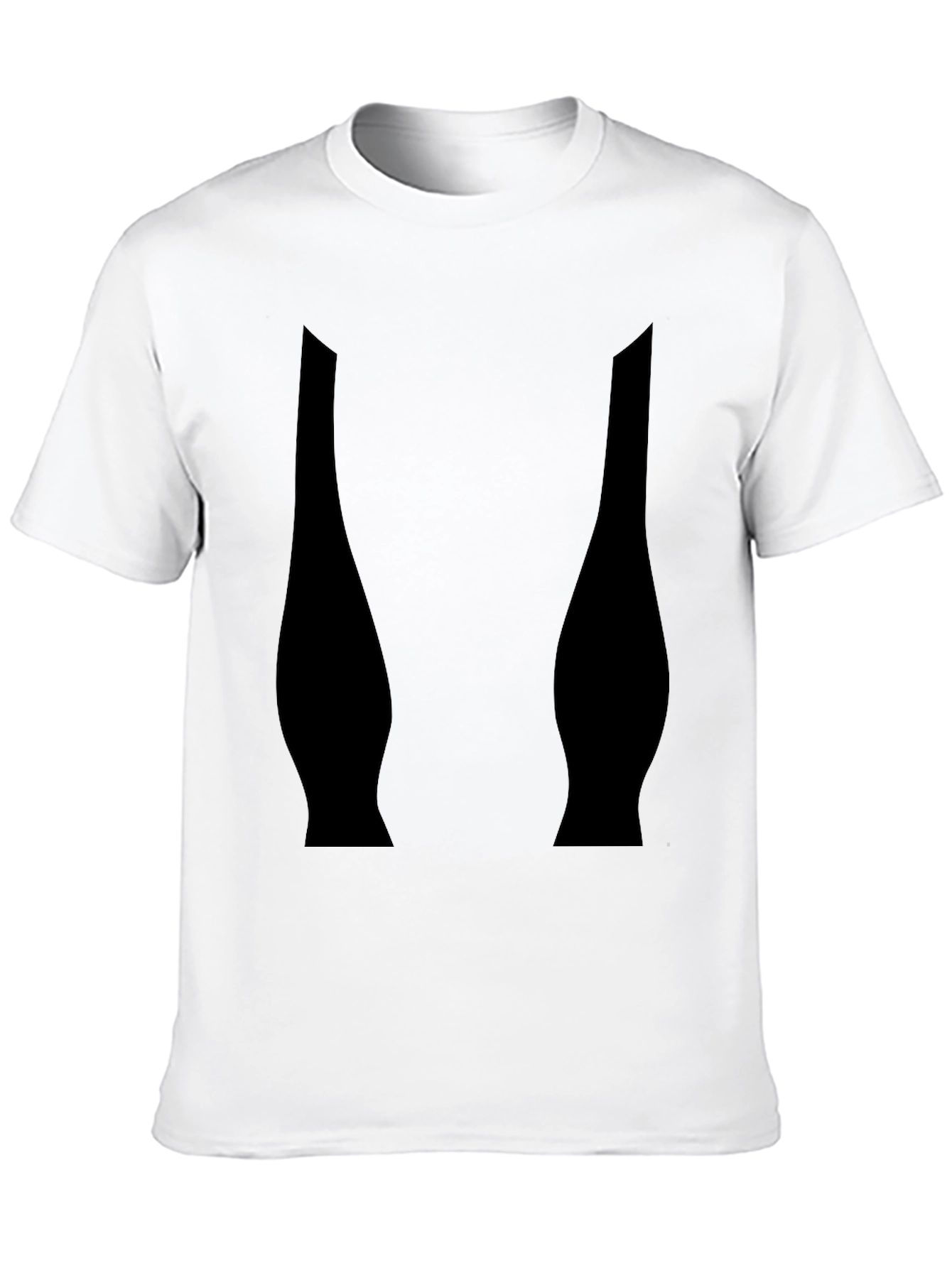 Black Graphic Tee - Modern Abstract Design