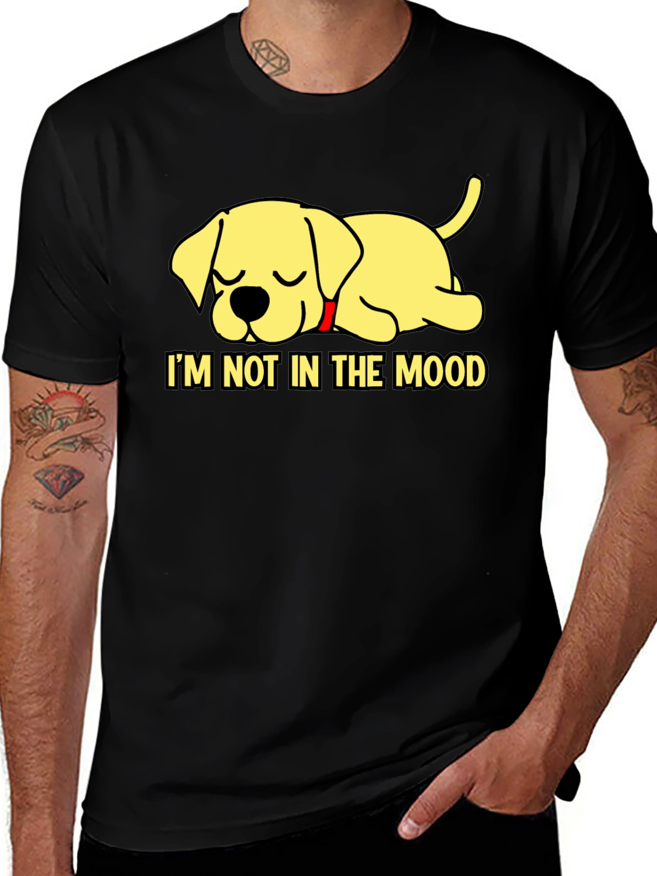 Im Not in the Mood - Sleeping Dog T-Shirt