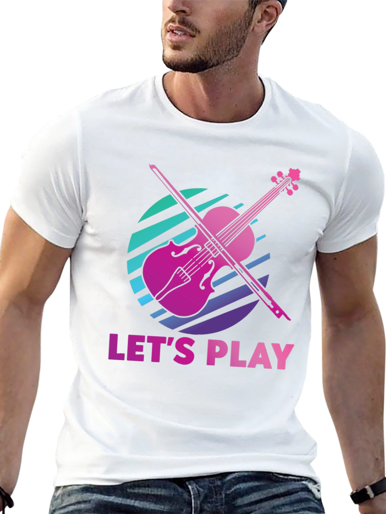 Lets Play Violin Graphic Tee