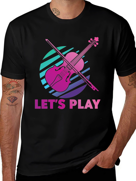 Lets Play Violin Graphic Tee