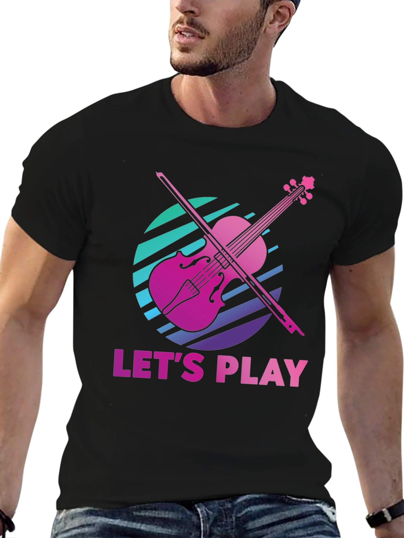 Lets Play Violin Graphic Tee