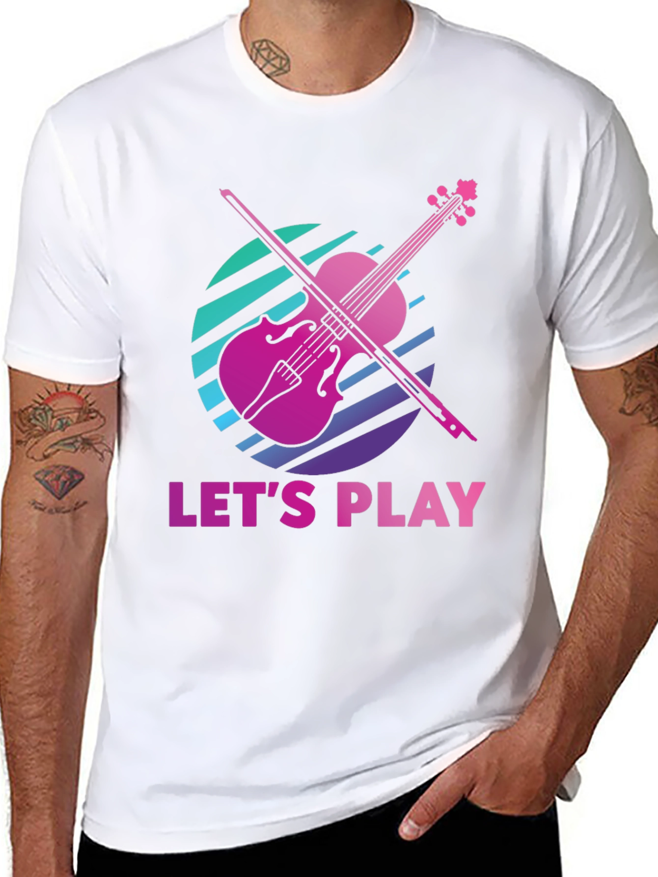 Lets Play Violin Graphic Tee