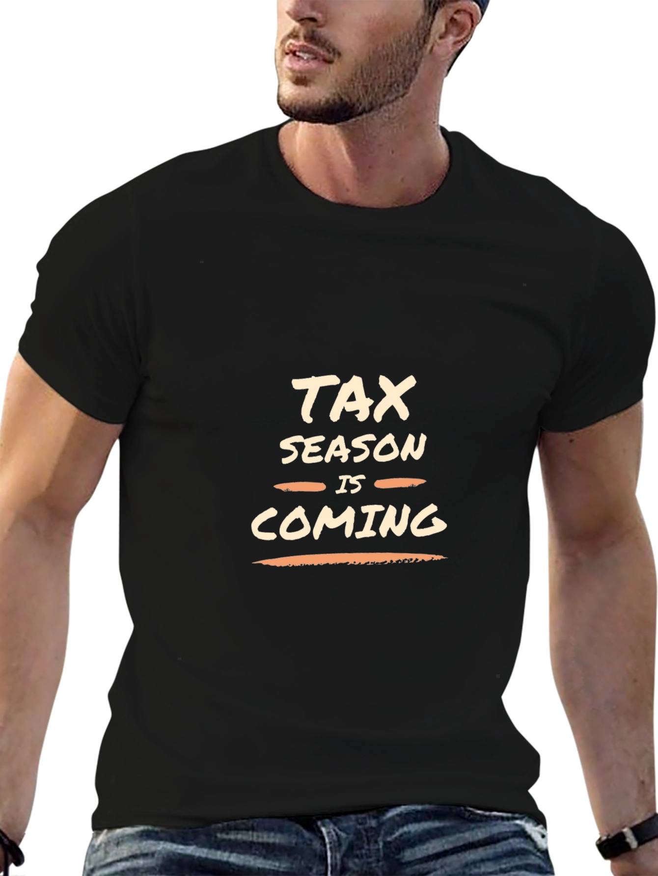 Tax Season is Coming Black T-Shirt