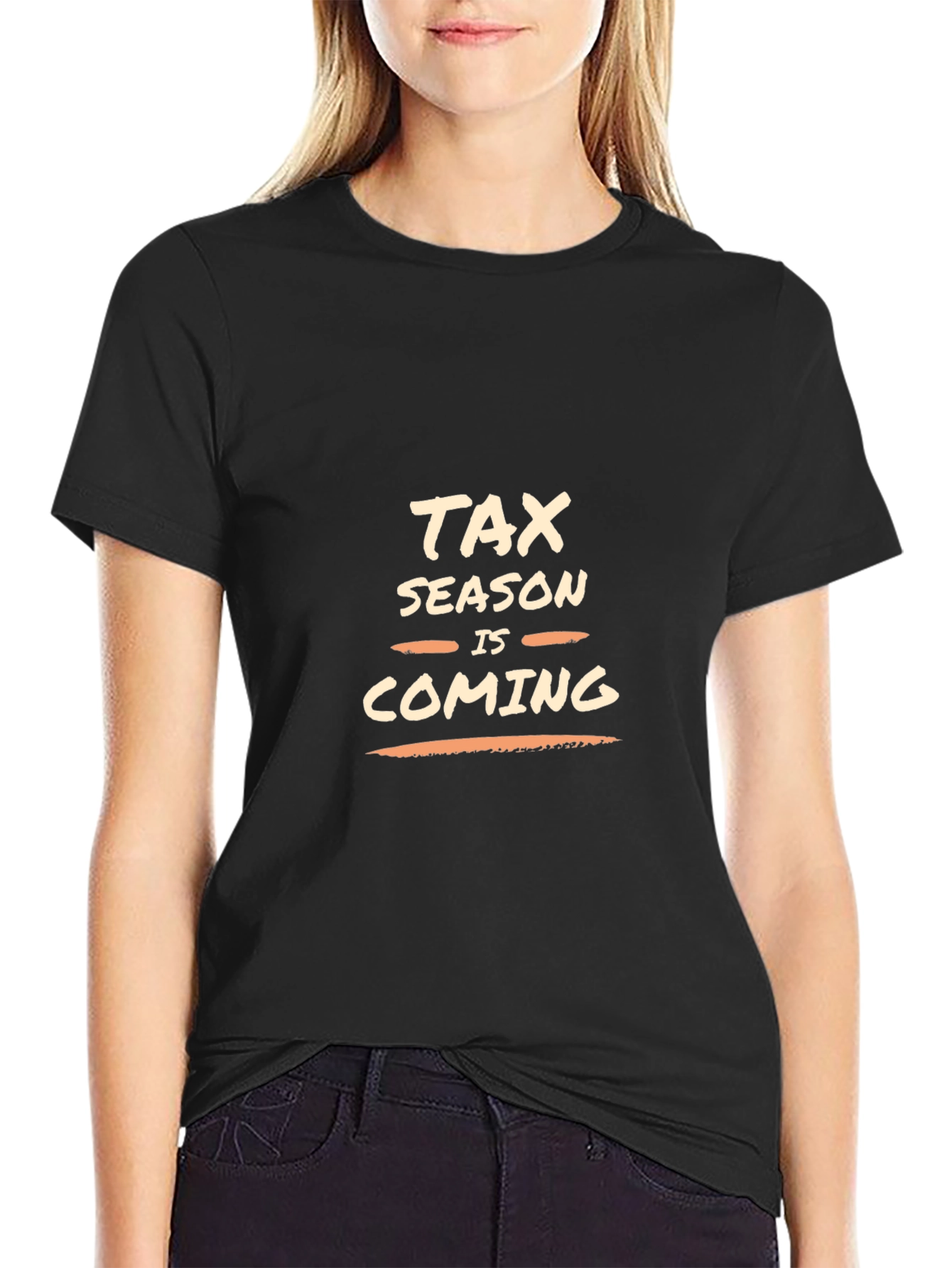 Tax Season is Coming Black T-Shirt