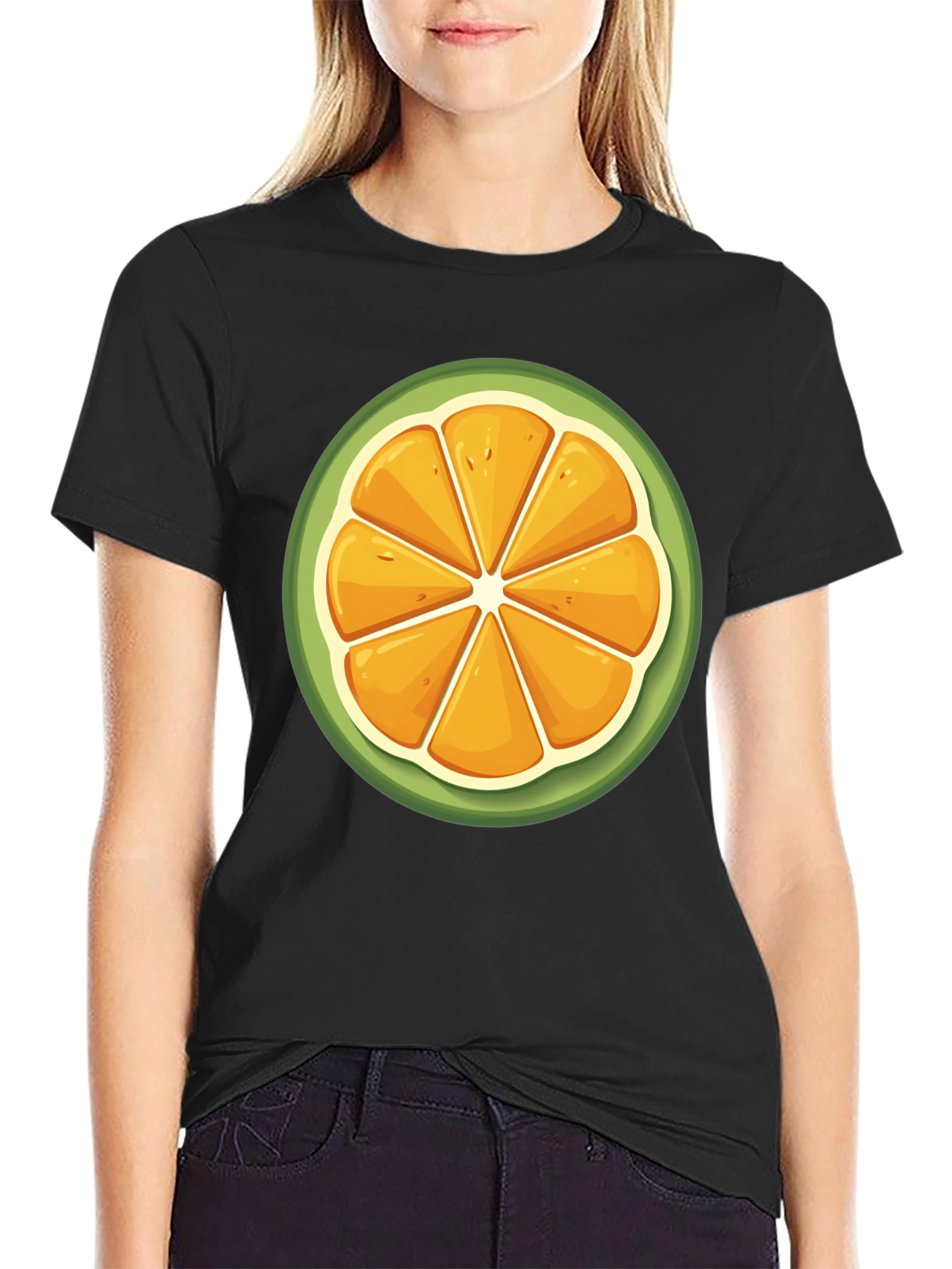 Citrus Slice Graphic Tee - Fresh & Fun Design