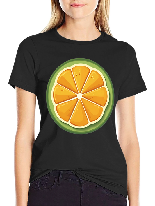 Citrus Slice Graphic Tee - Fresh & Fun Design