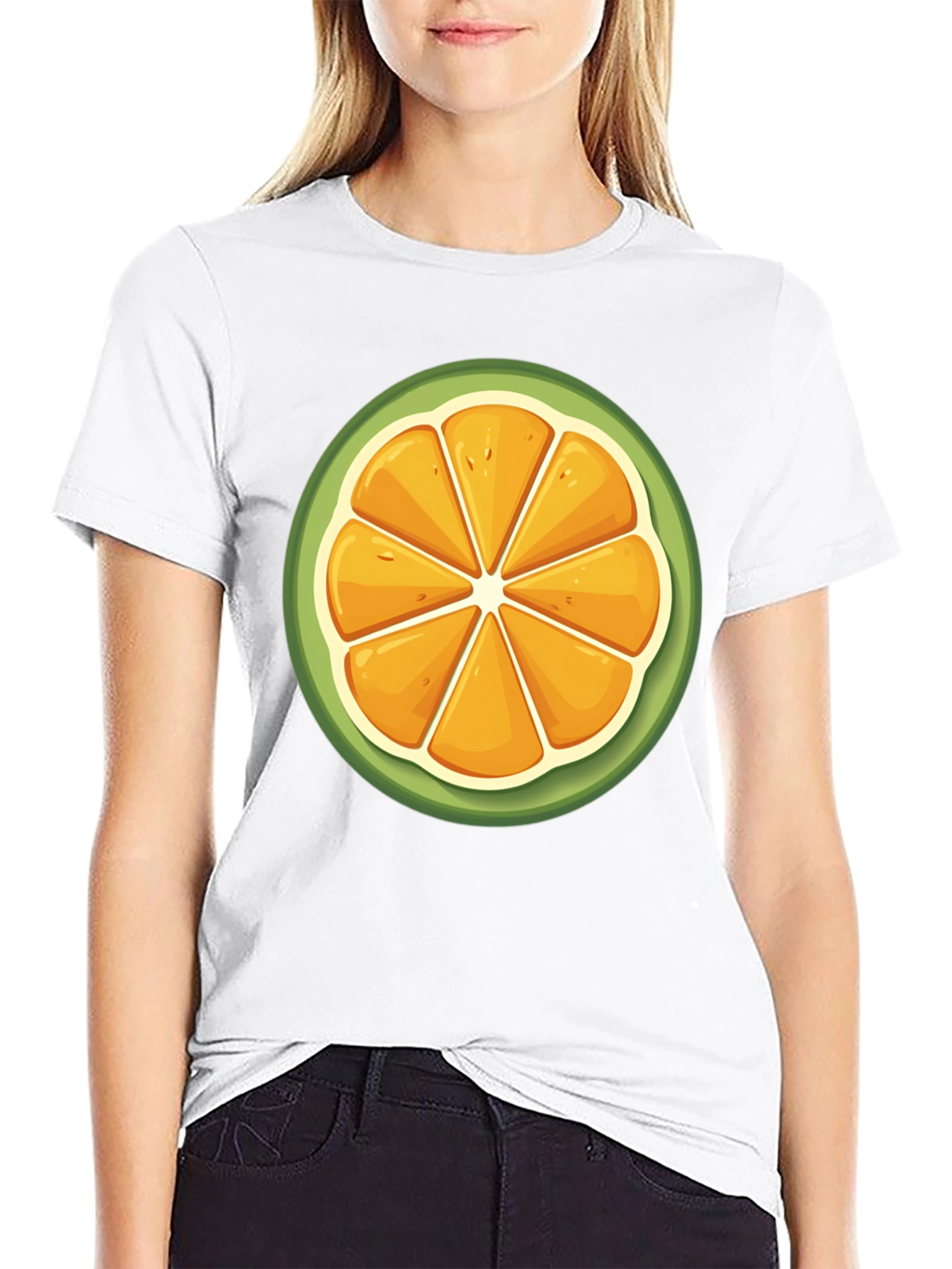 Citrus Slice Graphic Tee - Fresh & Fun Design