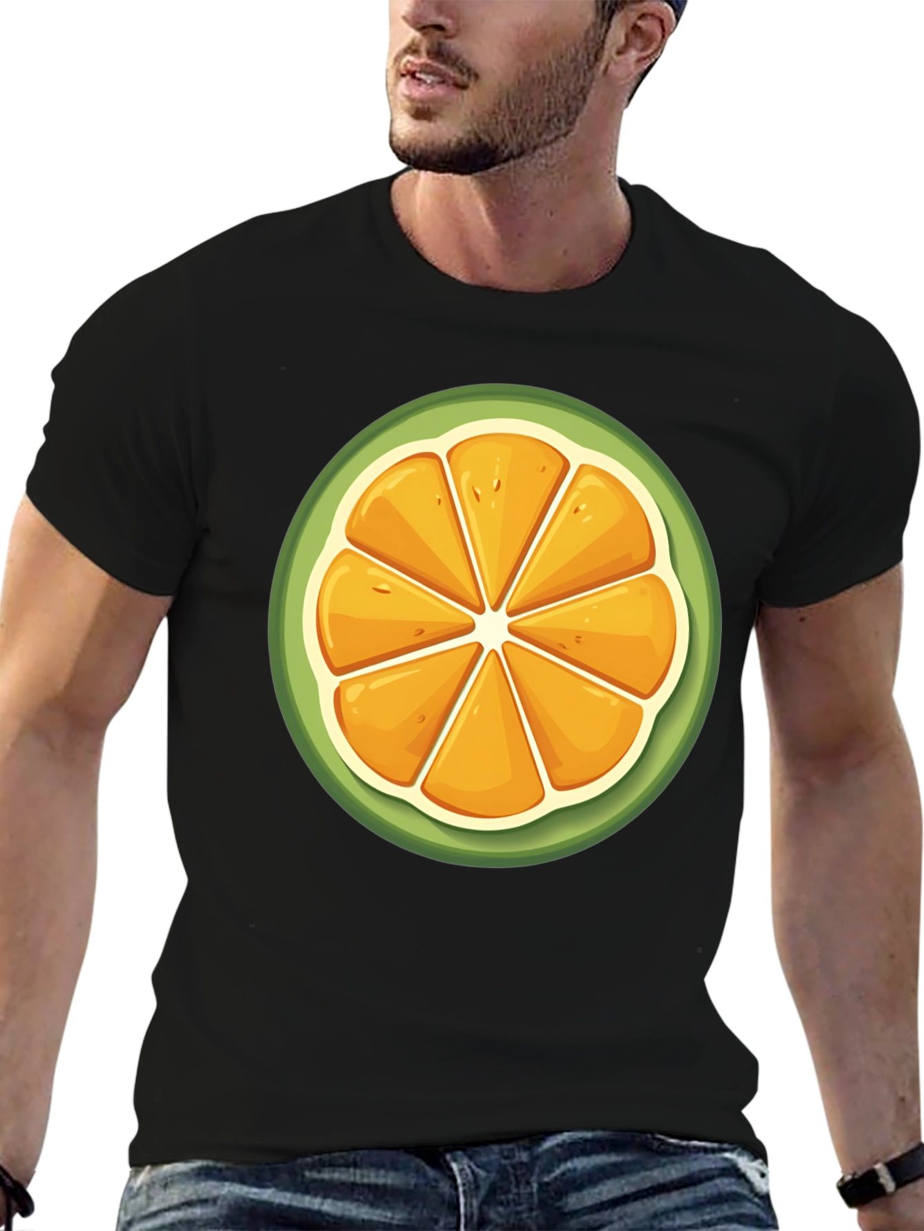 Citrus Slice Graphic Tee - Fresh & Fun Design