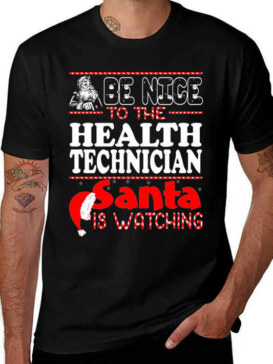Funny Christmas Health Technician T-Shirt