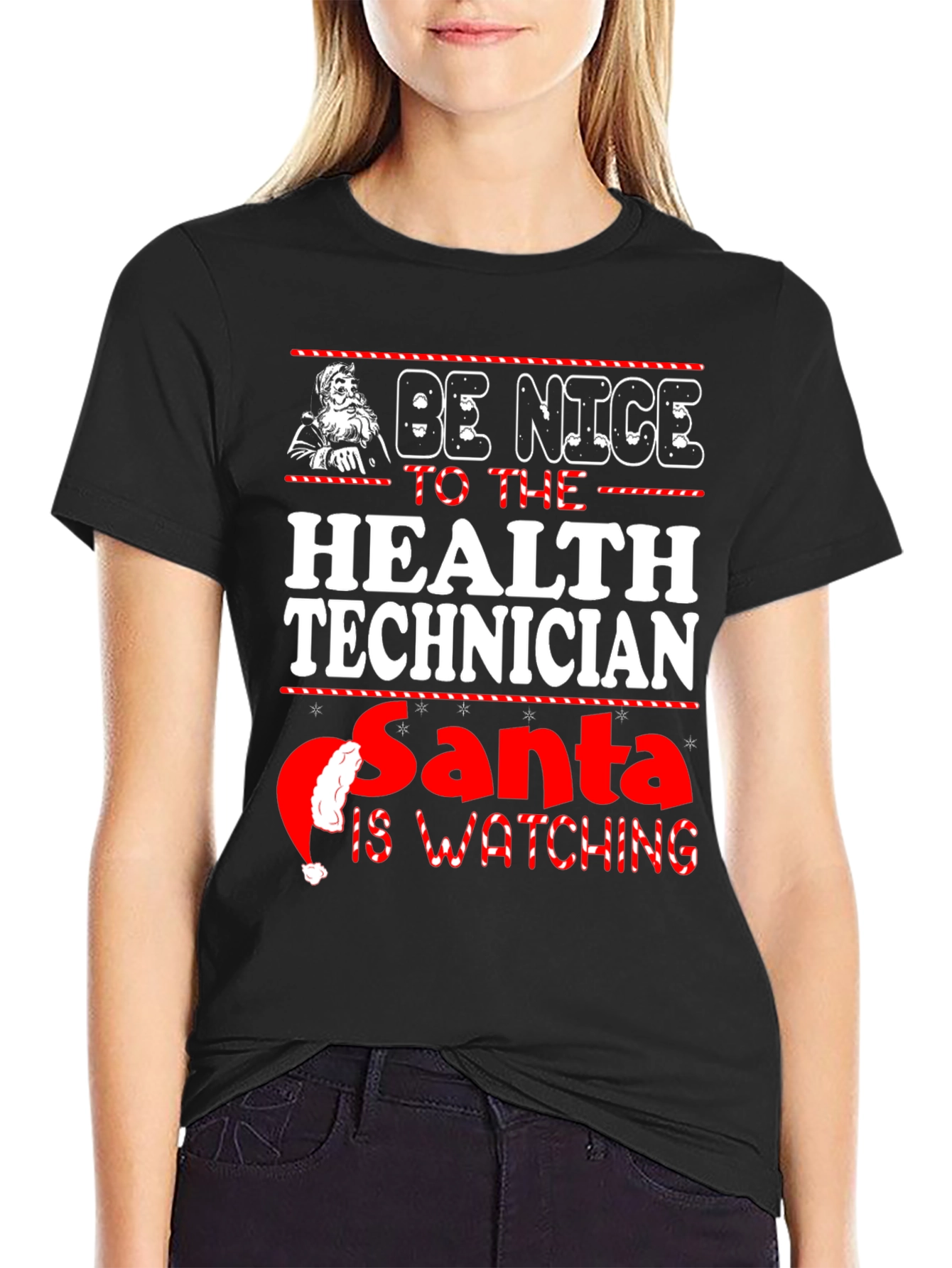 Funny Christmas Health Technician T-Shirt