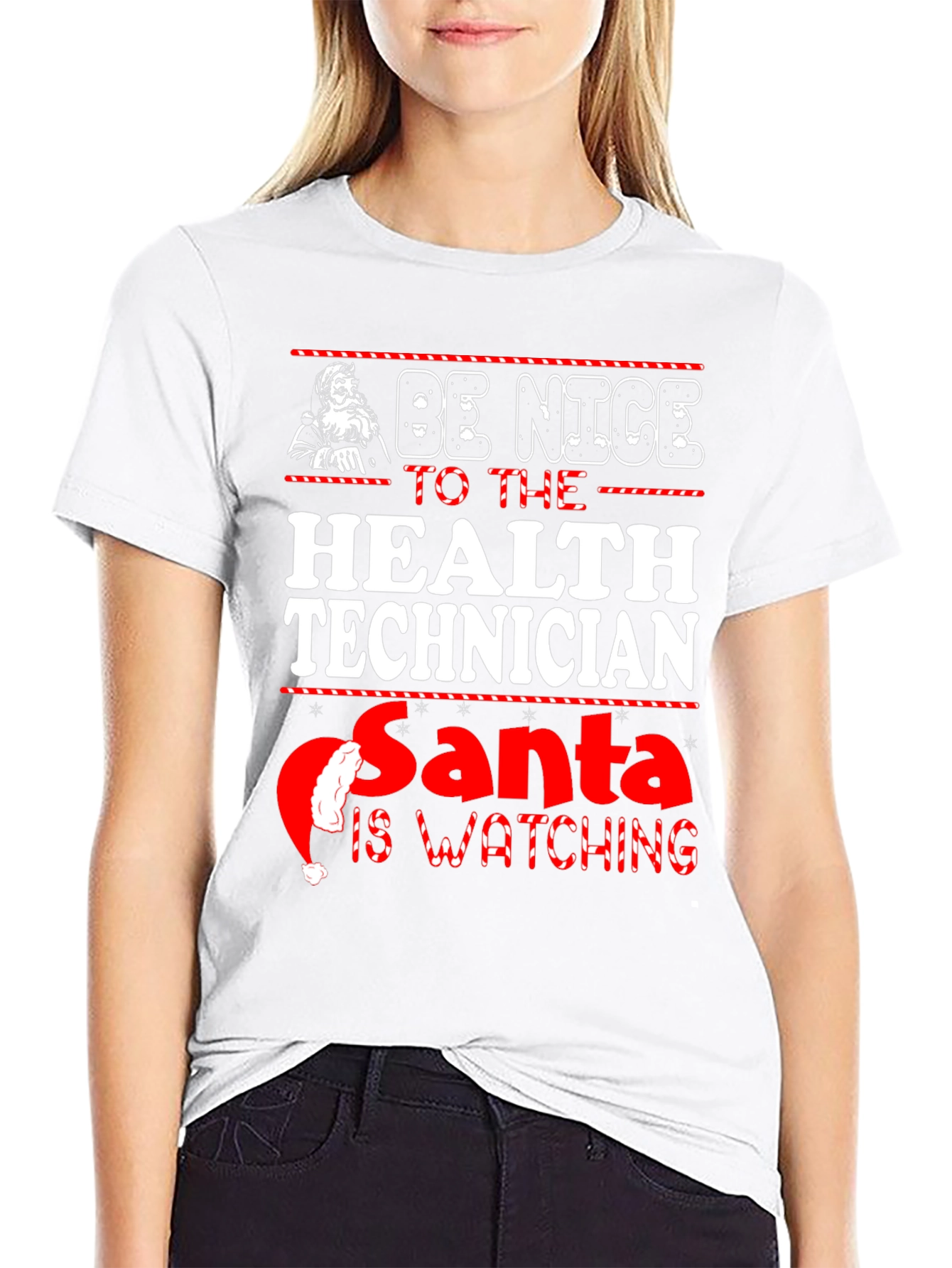 Funny Christmas Health Technician T-Shirt