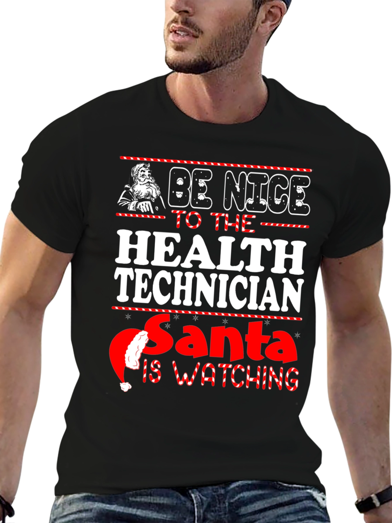 Funny Christmas Health Technician T-Shirt