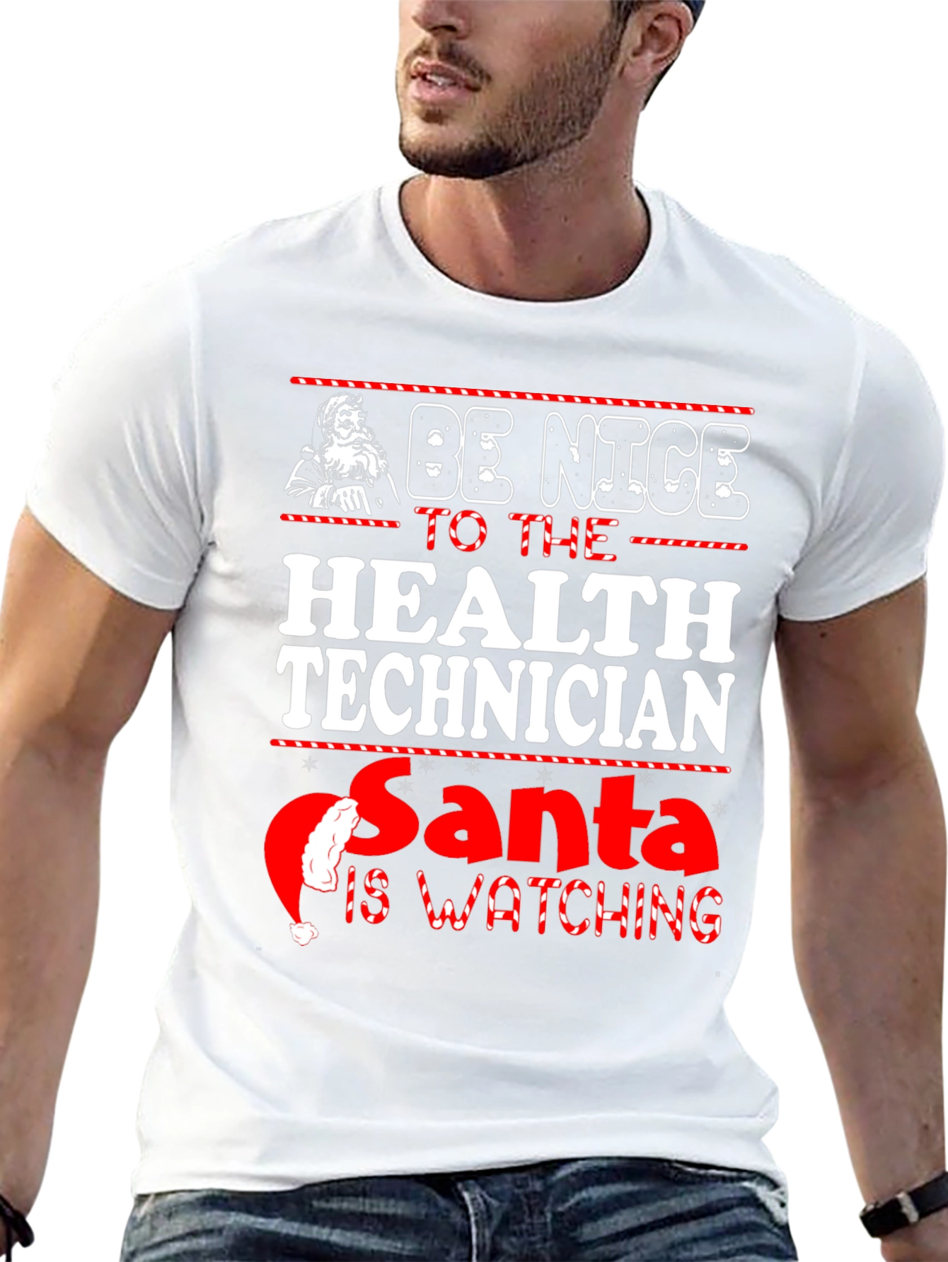 Funny Christmas Health Technician T-Shirt