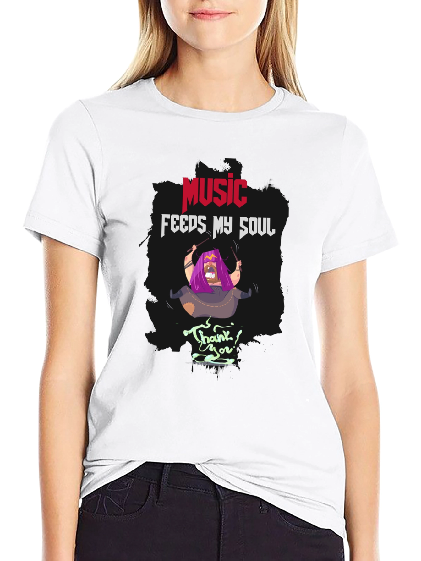 Music Feeds My Soul T-Shirt | Unique Graphic Tee