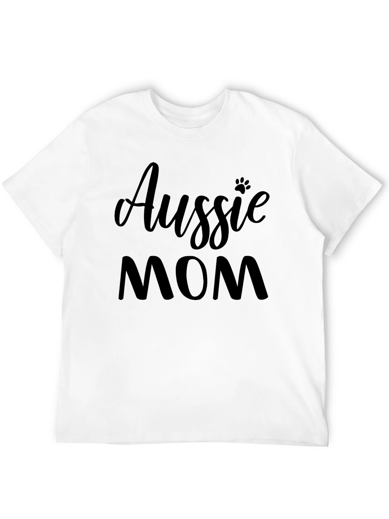 Aussie Mom Black T-Shirt