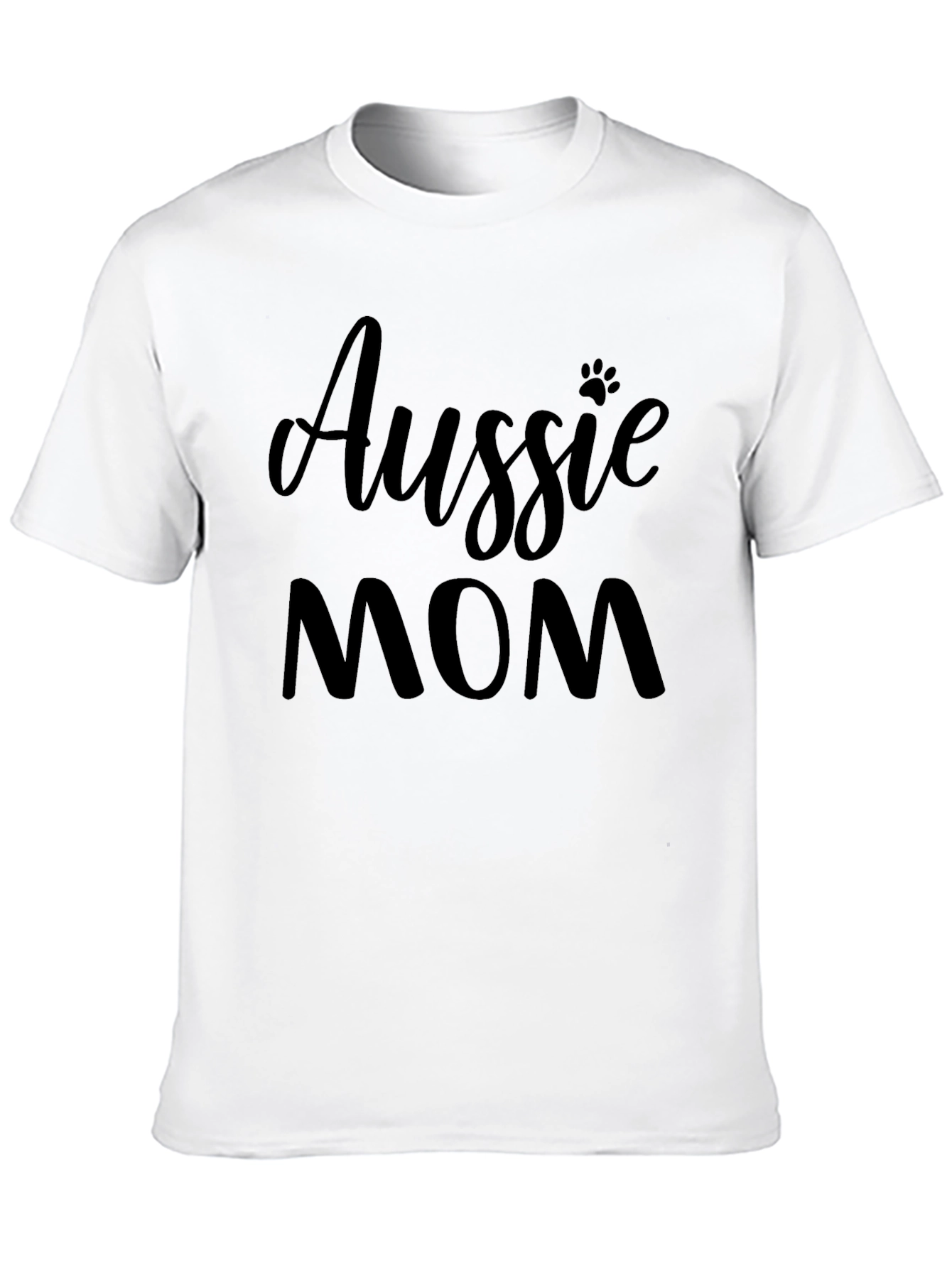 Aussie Mom Black T-Shirt
